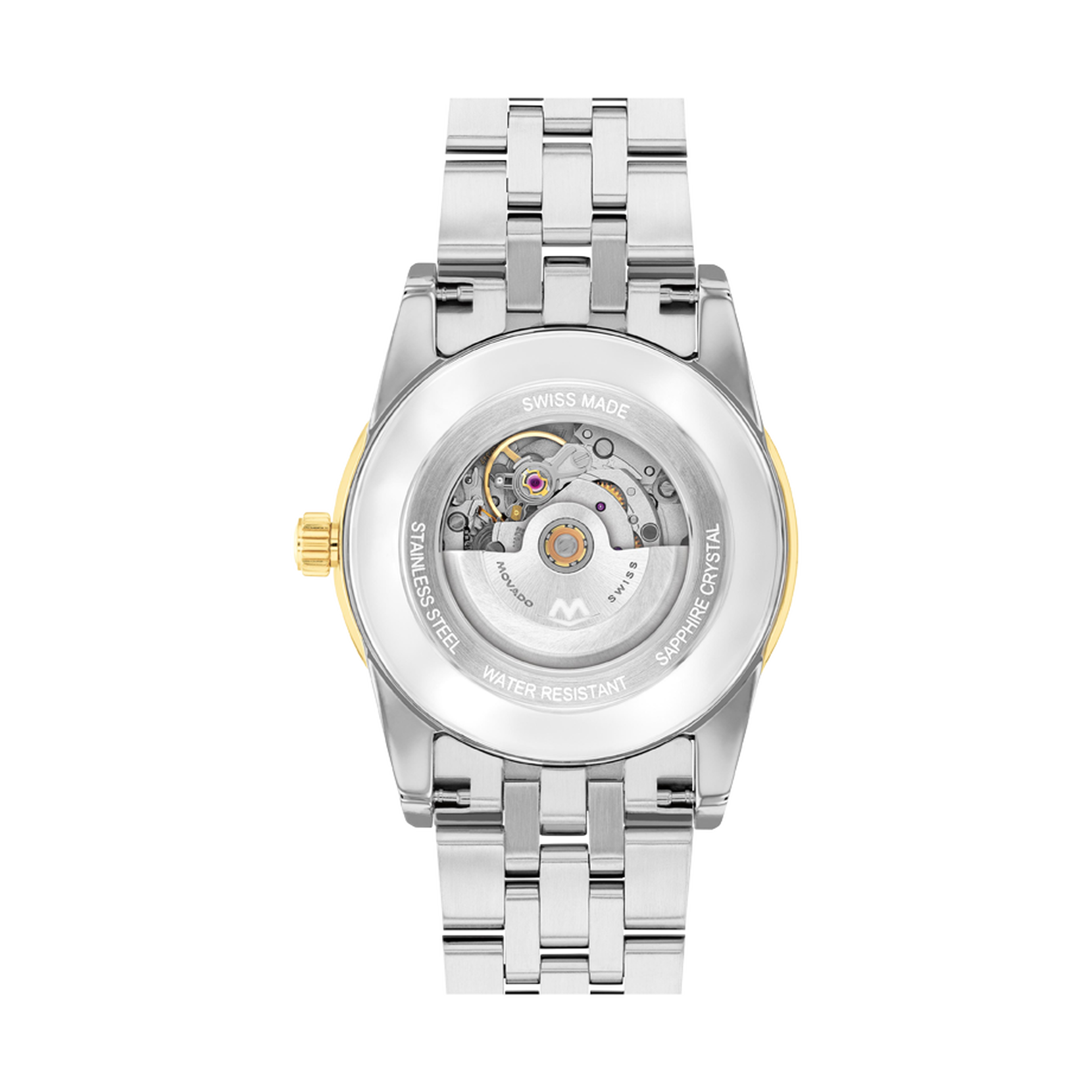 Movado Ladies' Movado Museum® Classic Two-Tone PVD Automatic Watch with Black Dial 0608001