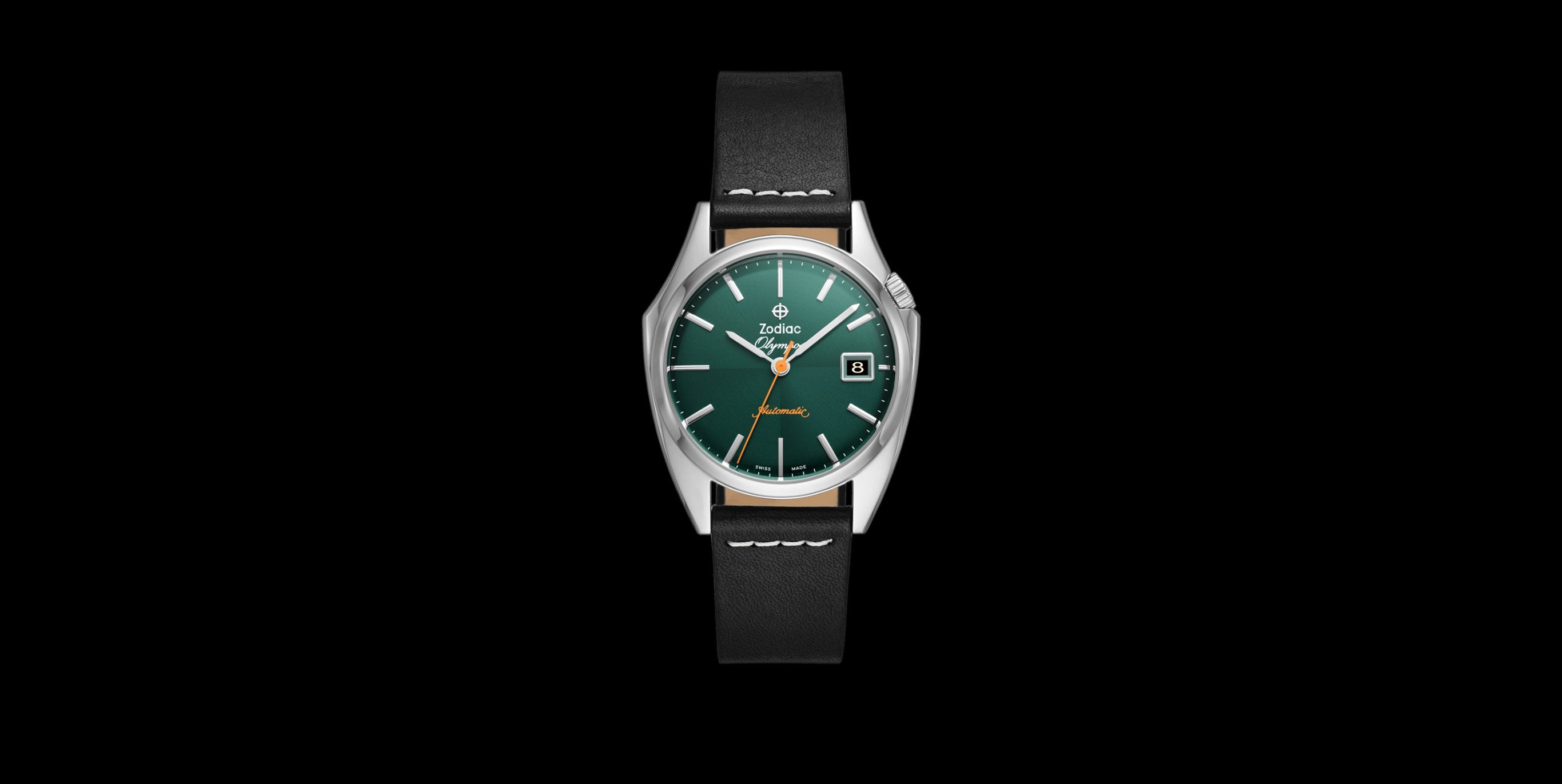 Zodiac Dress Olympos Automatic Leather Watch ZO9714