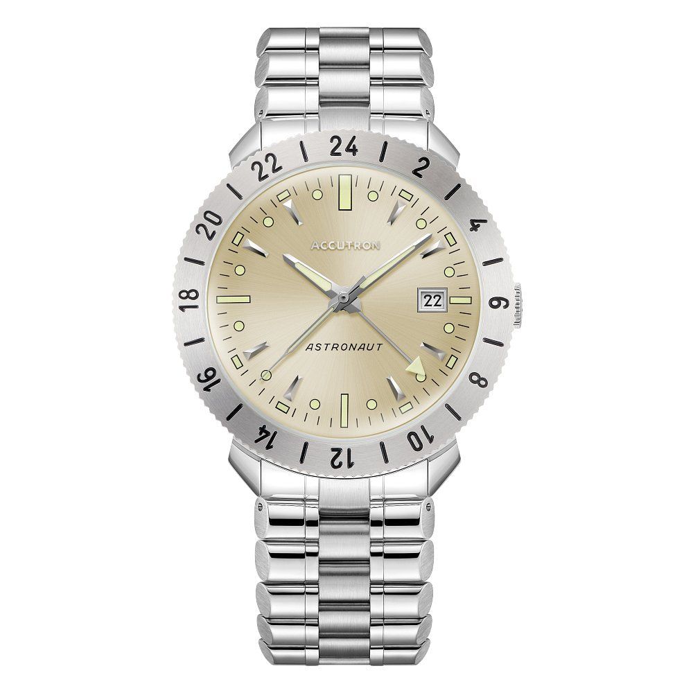Accutron Stainless Steel Electrostatic Mens Watch 26B204