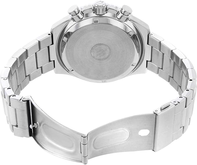 Bulova High Frequency Quartz Chronograph Silver Tone Men's Watch 98B298