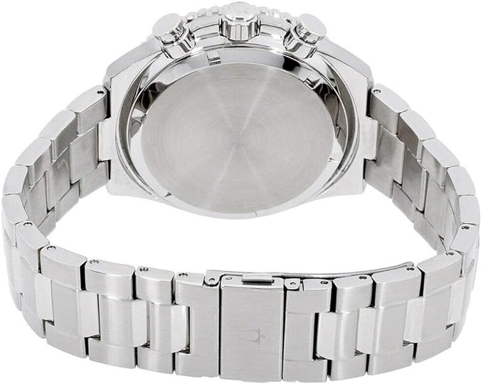 Bulova High Frequency Quartz Chronograph Silver Tone Men's Watch 98B298