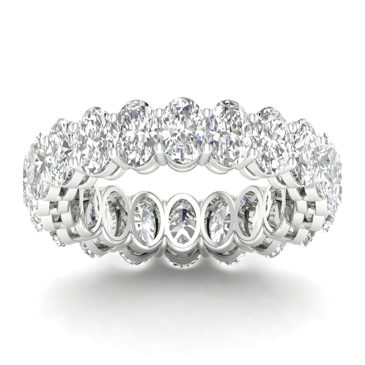 14K 5.00CT Certified Lab Grown Diamond Band ( IGI Certified ) 64108