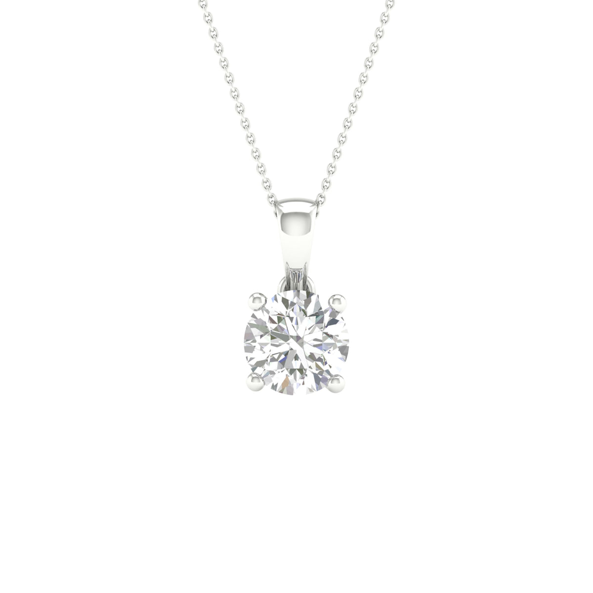 14K 0.50CT Certified Lab Grown Diamond Pendant ( IGI Certified ) 70318