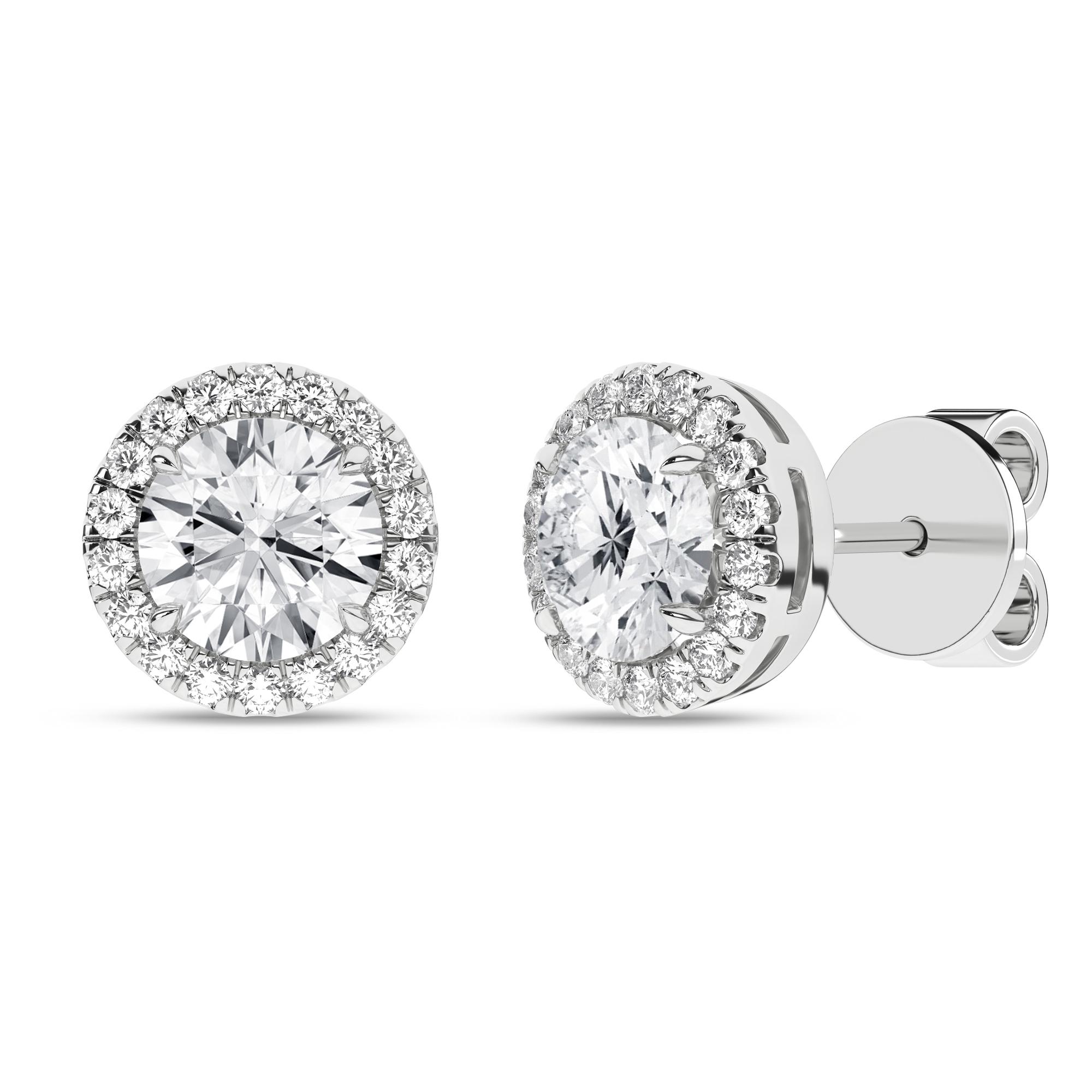 14K 2.25ct Certified Lab Grown Diamond Earrings 64124