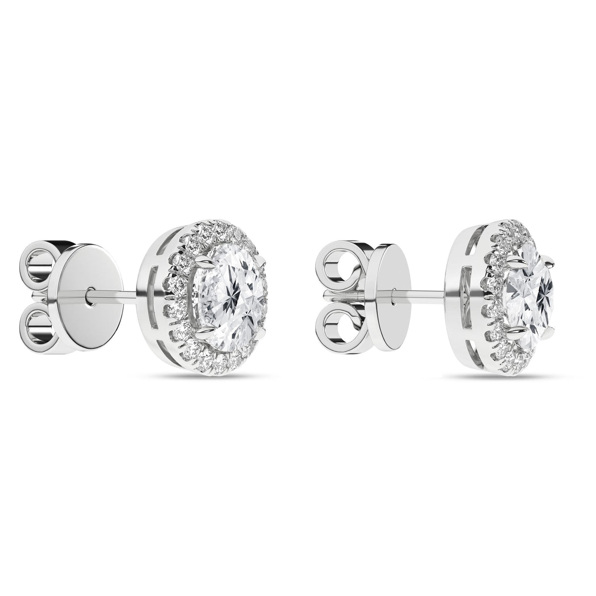 14K 2.25ct Certified Lab Grown Diamond Earrings 64124
