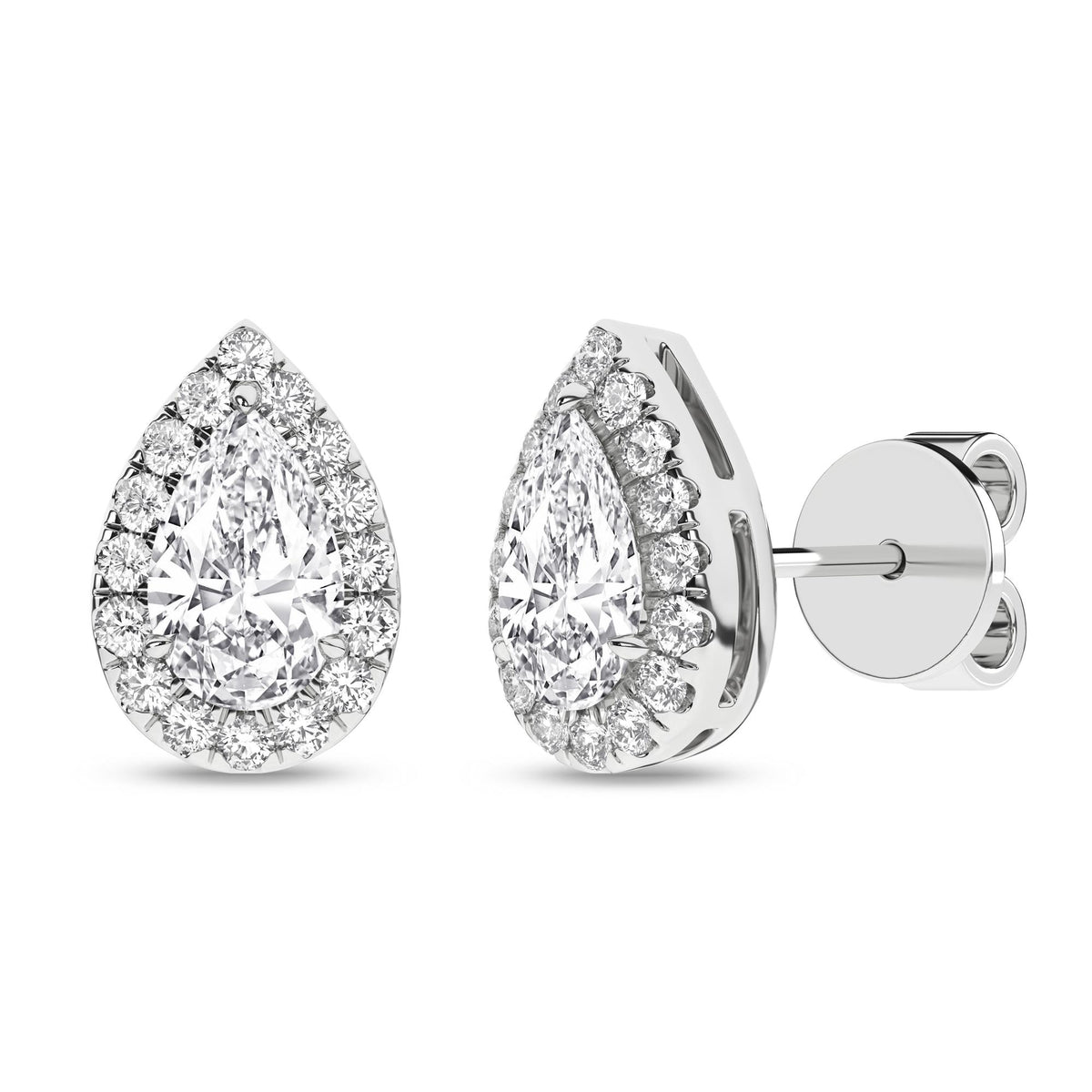 14K 2.25ct Certified Lab Grown Diamond Earrings 64146