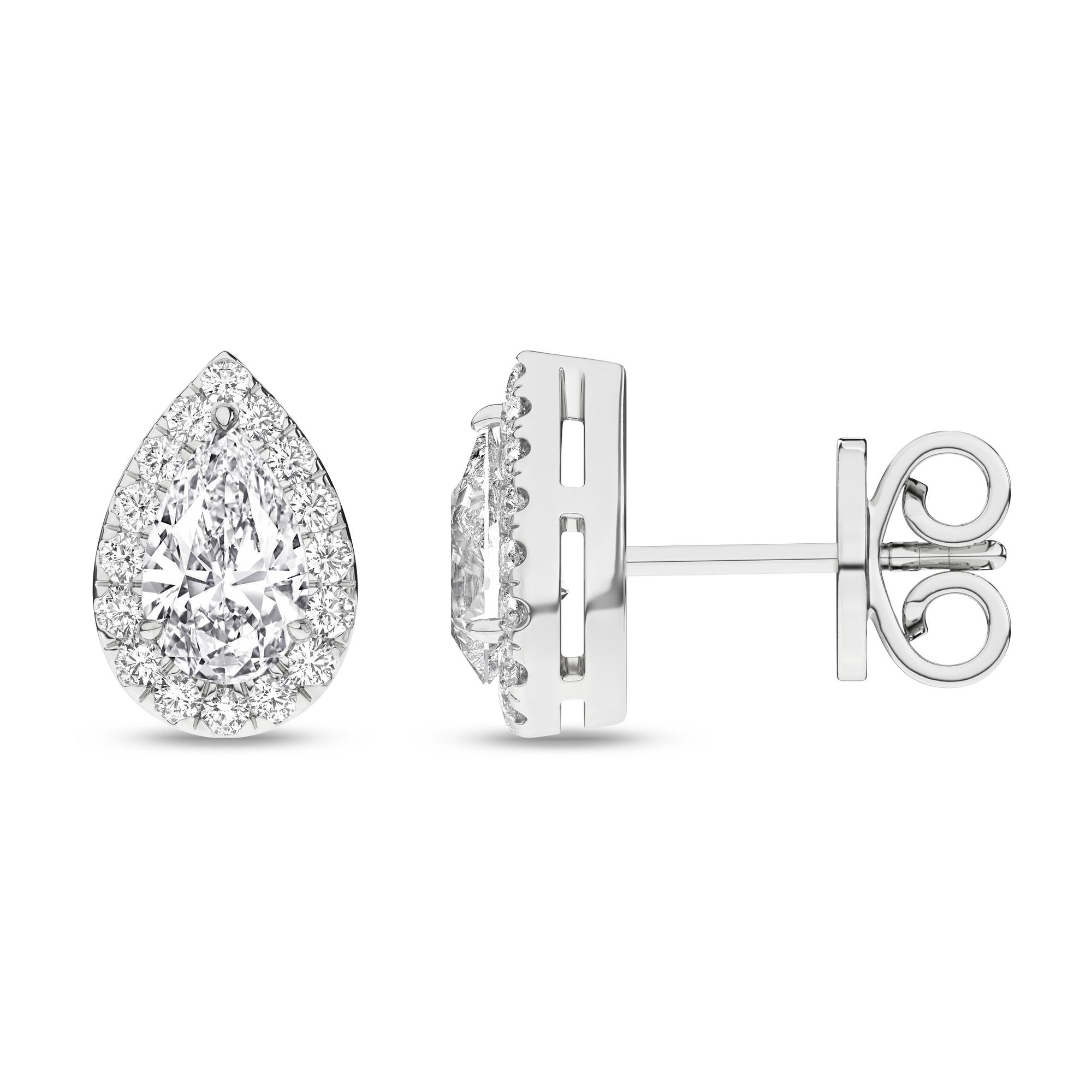 14K 2.25ct Certified Lab Grown Diamond Earrings 64146