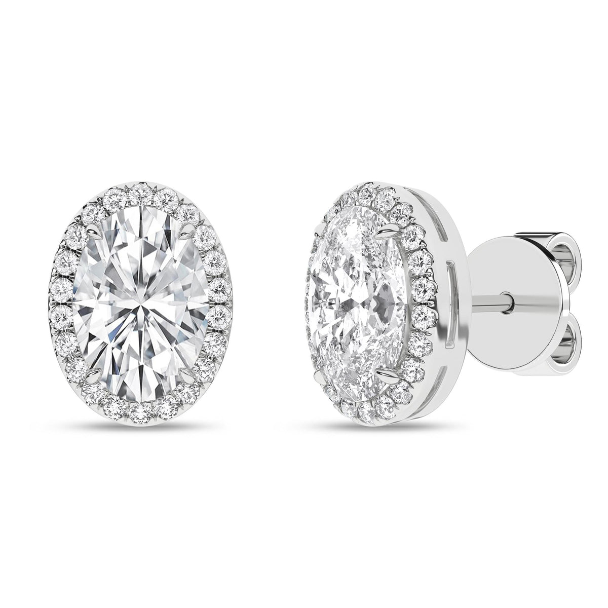 14K 2.25ct Certified Lab Grown Diamond Earrings 64155