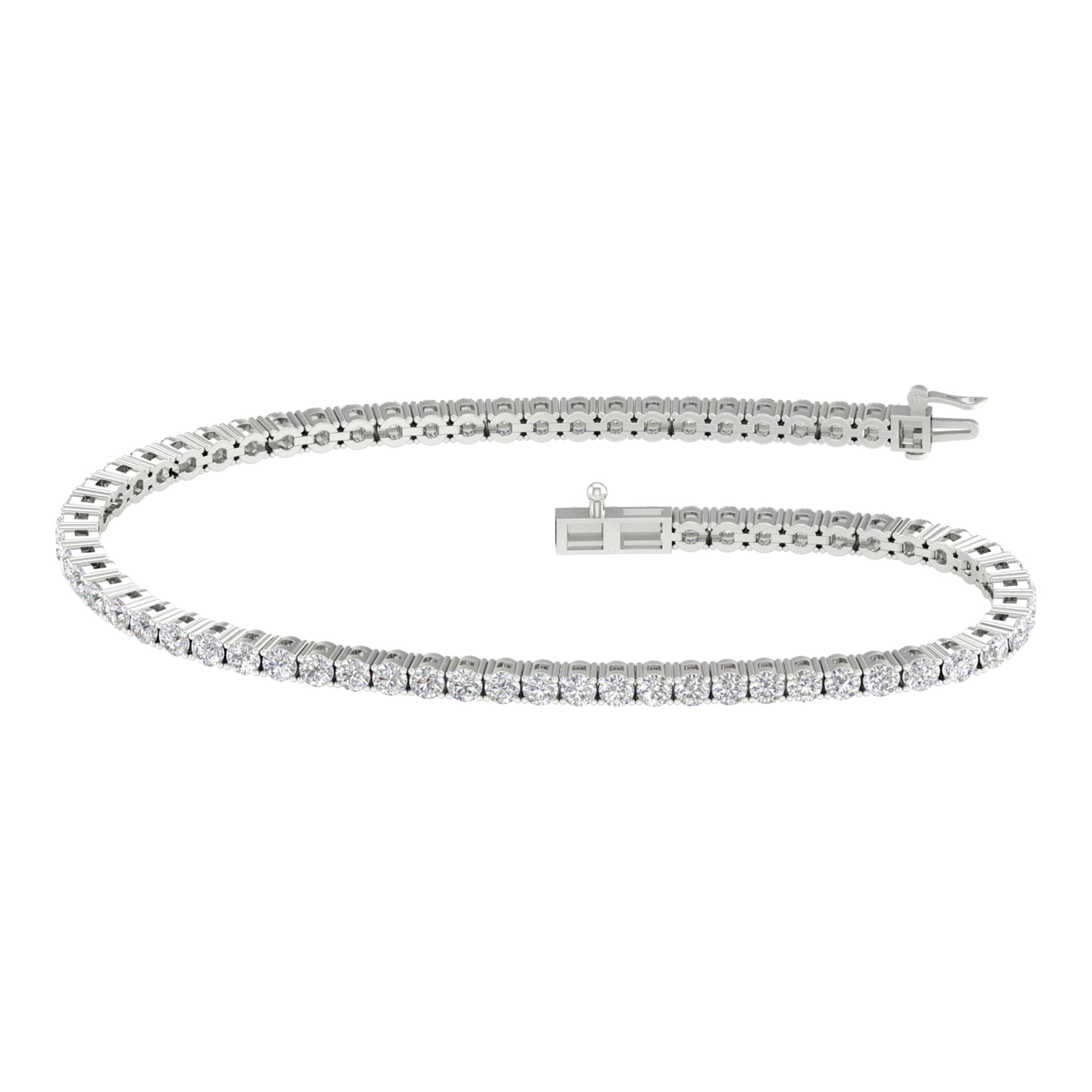 14K 4.00CT Certified Lab Grown Diamond Bracelet 68828