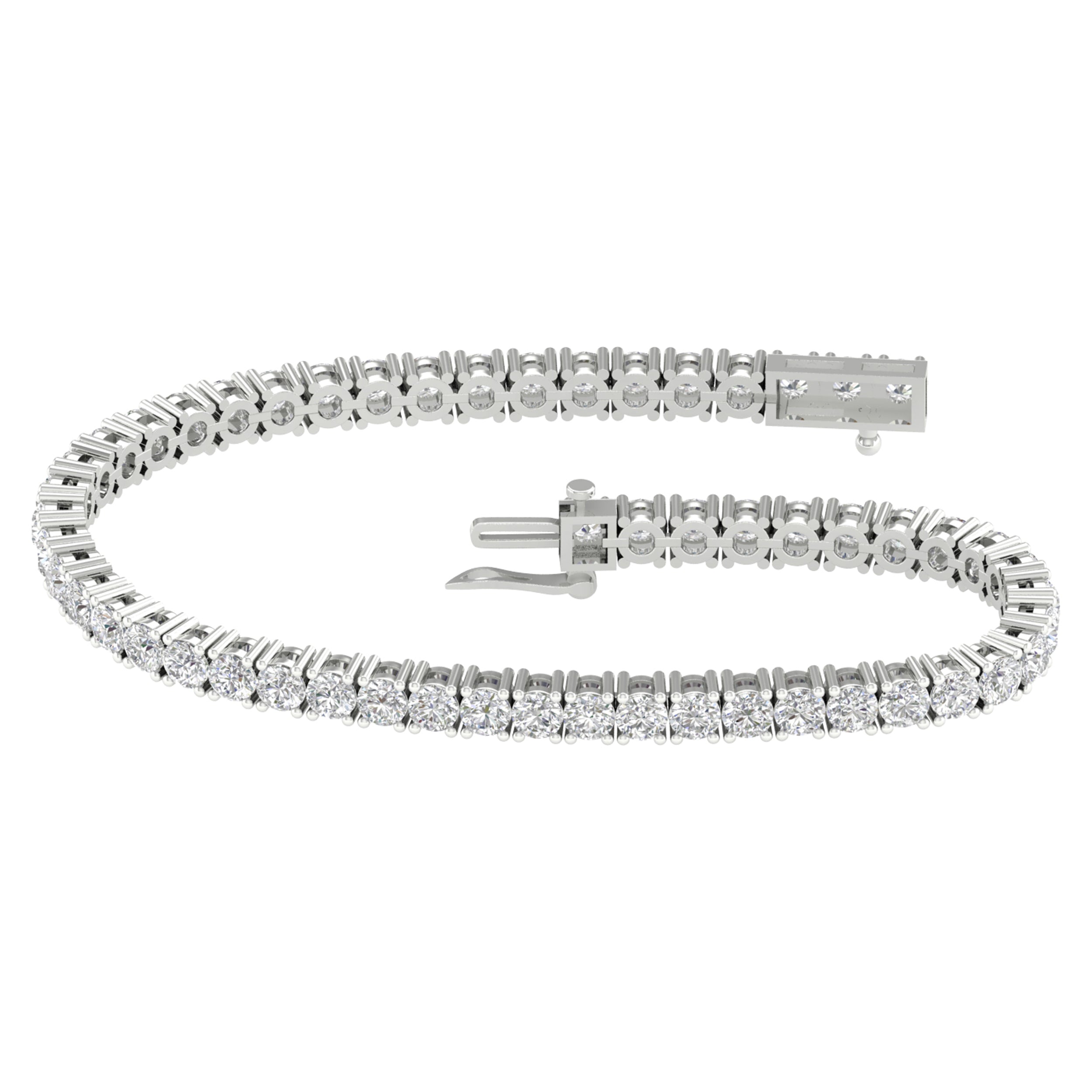 14K 6.00CT Certified Lab Grown Diamond Bracelet 68829