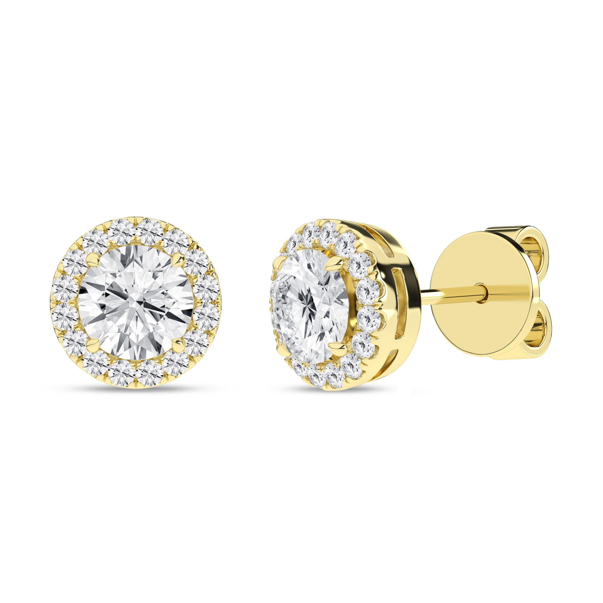 14K 2.25ct Certified Lab Grown Diamond Earrings 64314