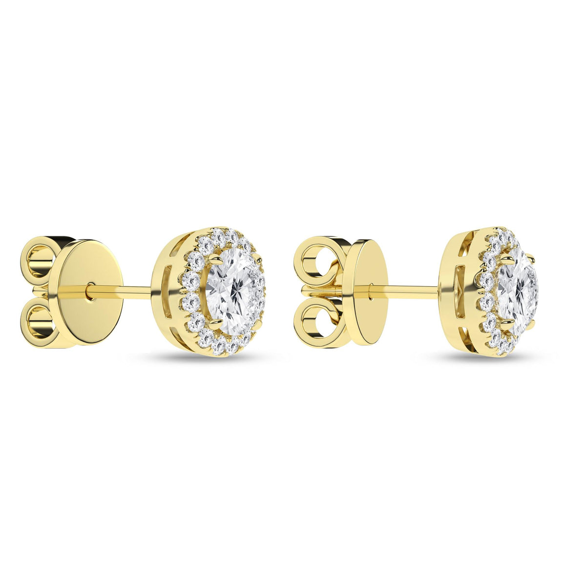 14K 2.25ct Certified Lab Grown Diamond Earrings 64314