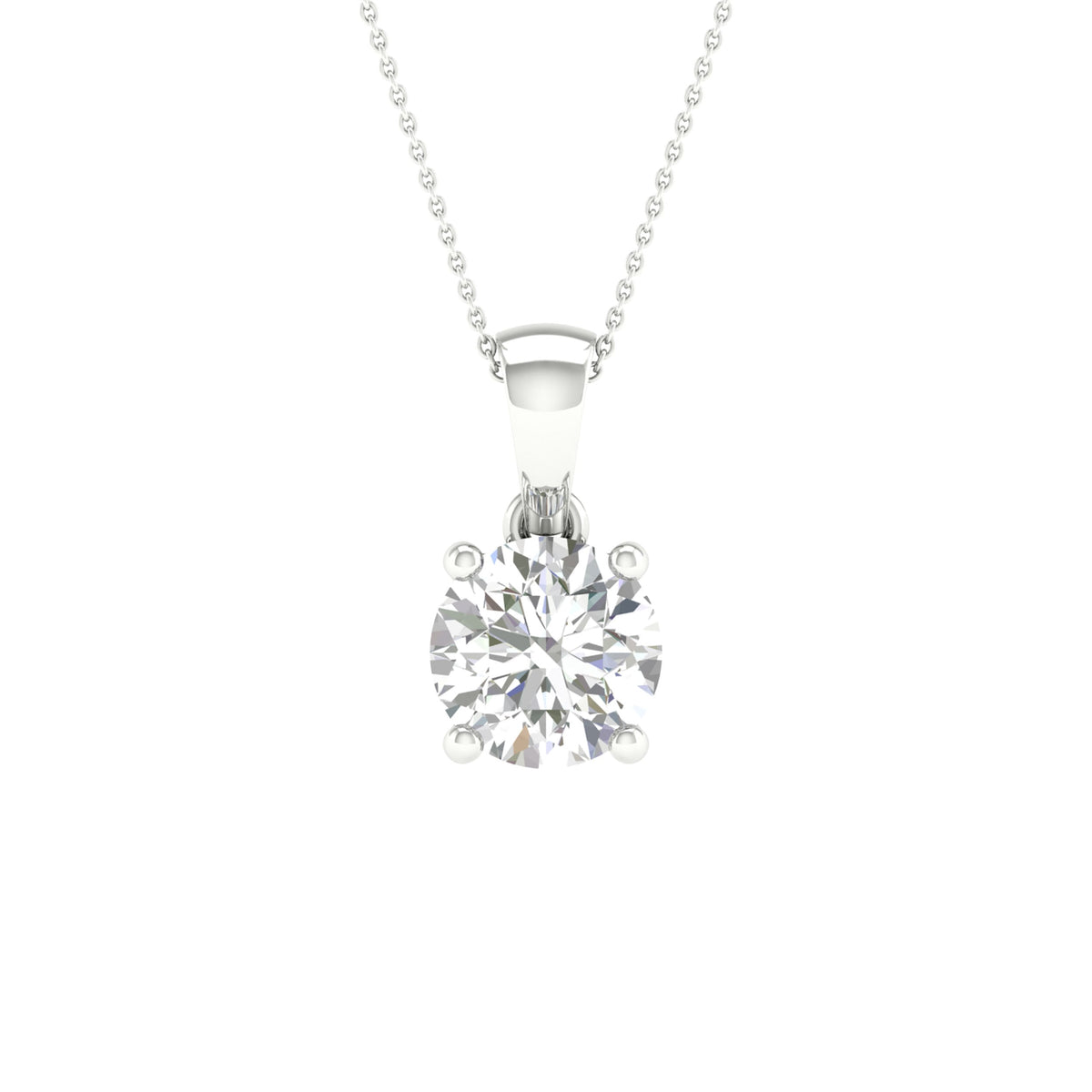 14K 2.00CT Certified Lab Grown Diamond Pendant 70314