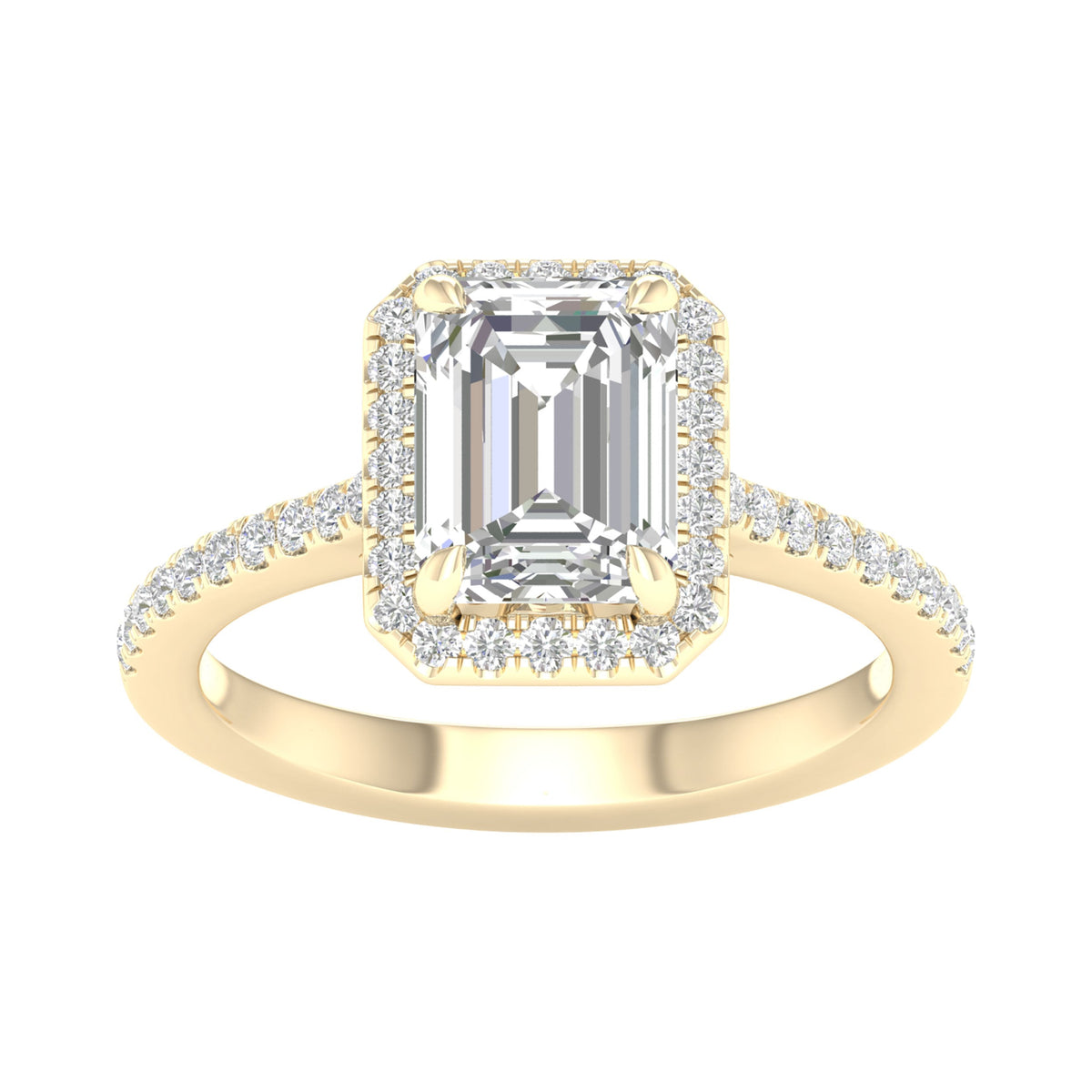 Certified Lab Grown 14K 2.25CT Diamond Engagement Ring 64532
