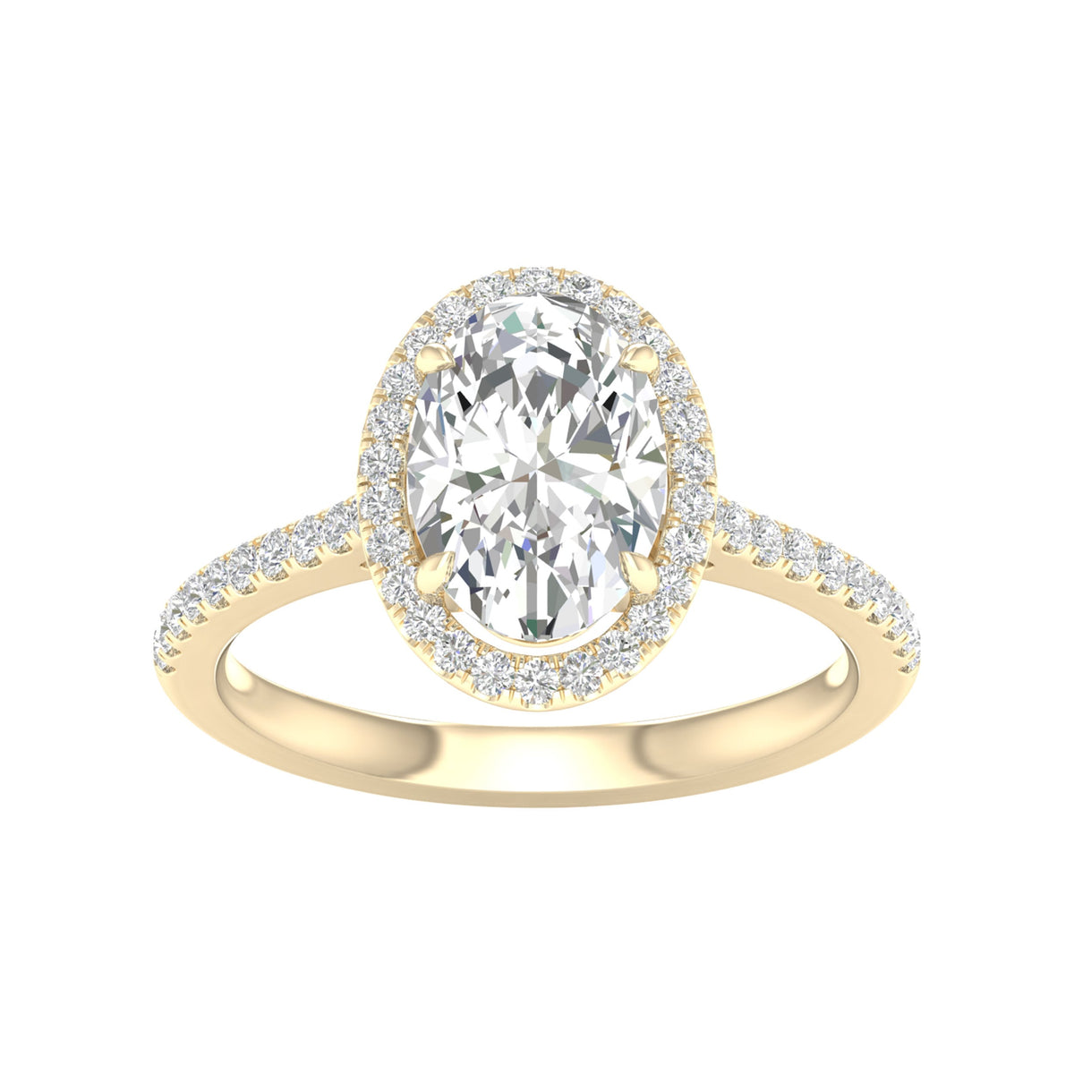 Certified Lab Grown 14K 2.25CT Diamond Engagement Ring 64567