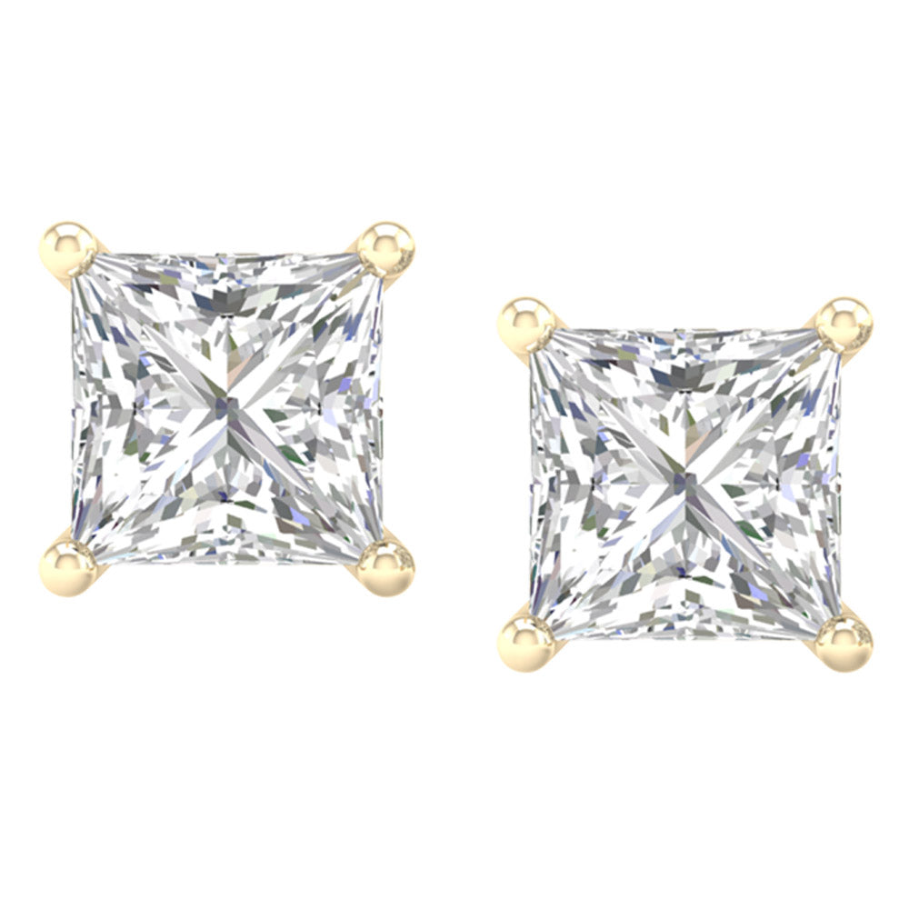 14K 2.00CT Certified Lab Grown Diamond Earrings ( IGI Certified ) 64867