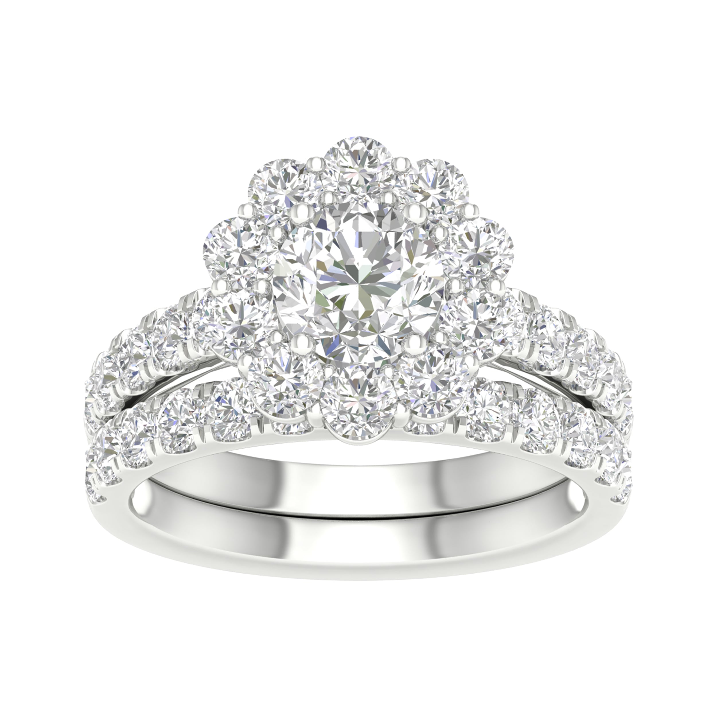 14K 3.00CT Lab Grown Bridal Ring 64932