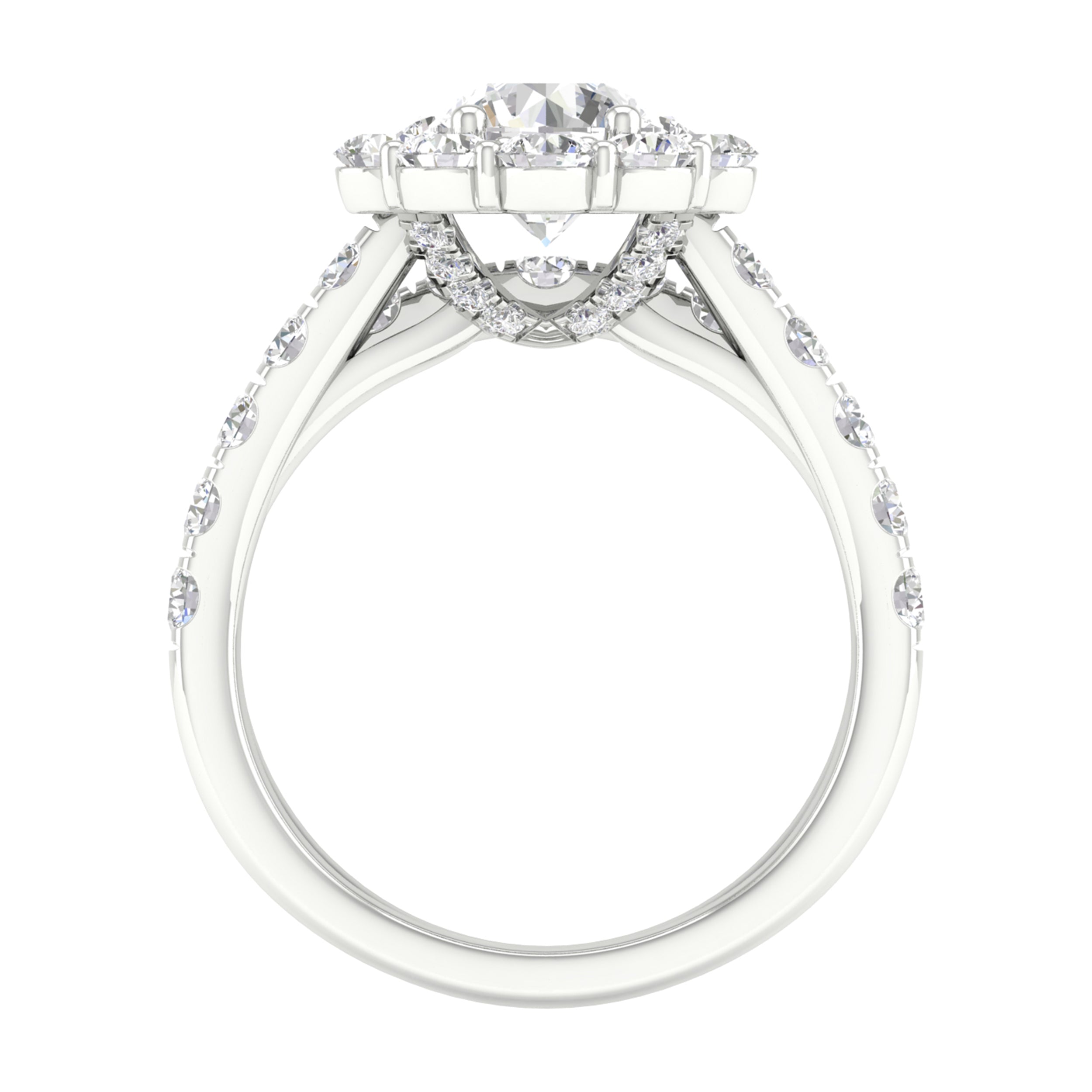 14K 3.00CT Lab Grown Bridal Ring 64932