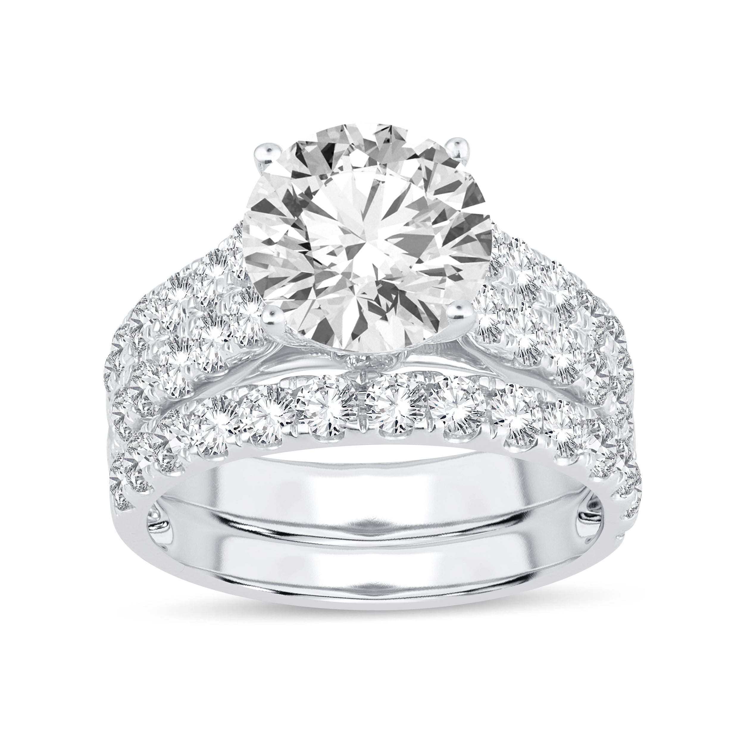 14K 5.00CT Lab Grown Bridal Set 65767