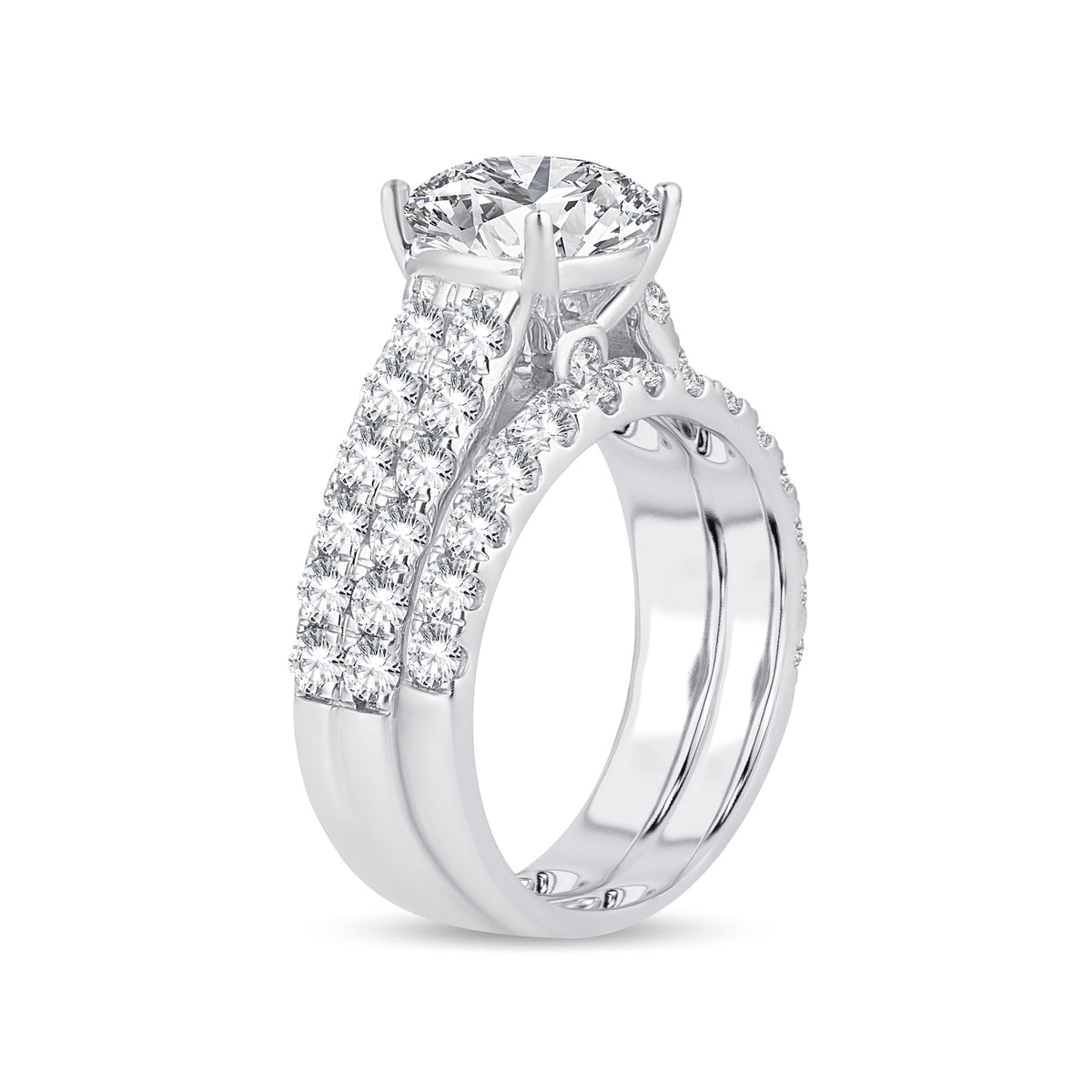 14K 5.00CT Lab Grown Bridal Set 65767