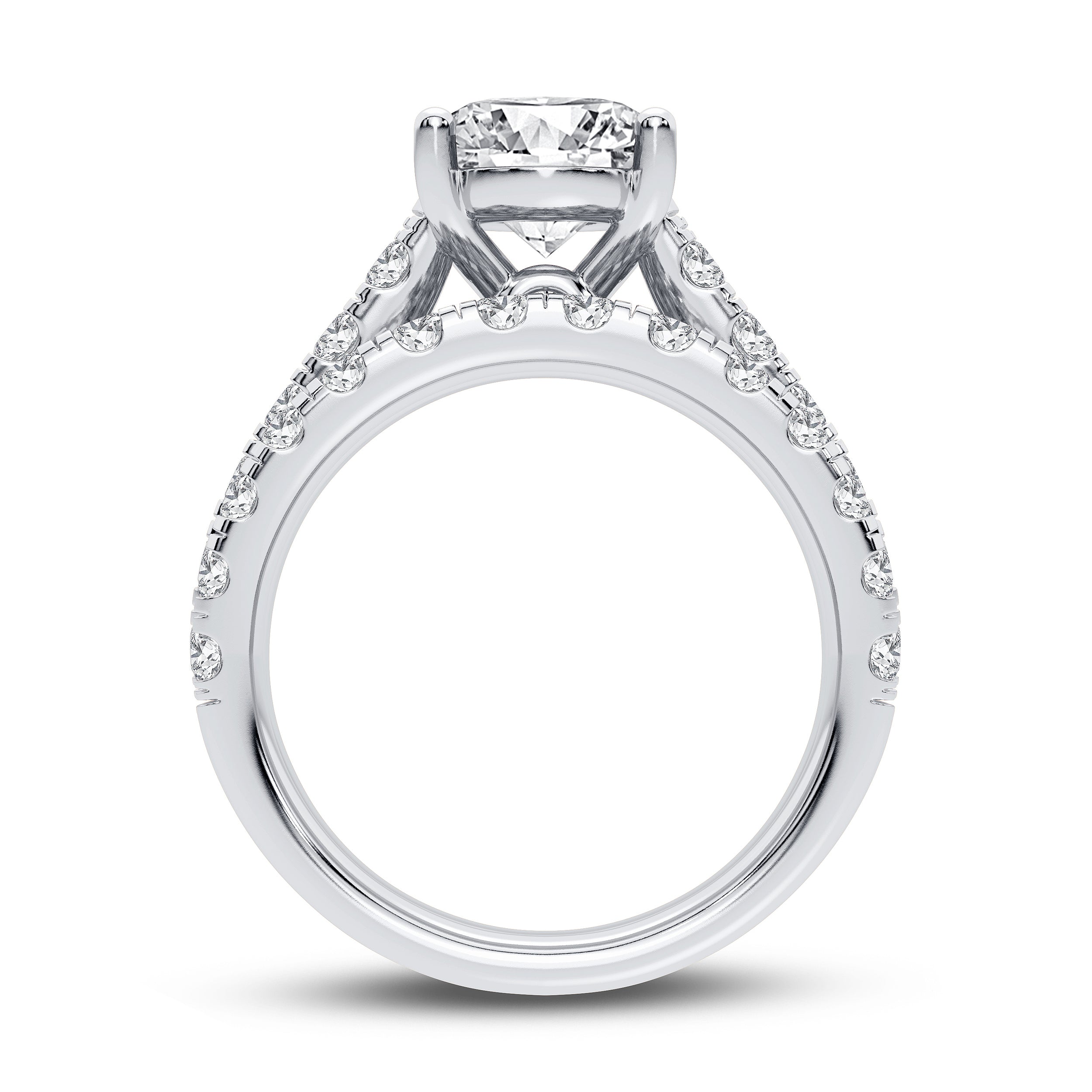 14K 5.00CT Certified Lab Grown Diamond Bridal Set 65770