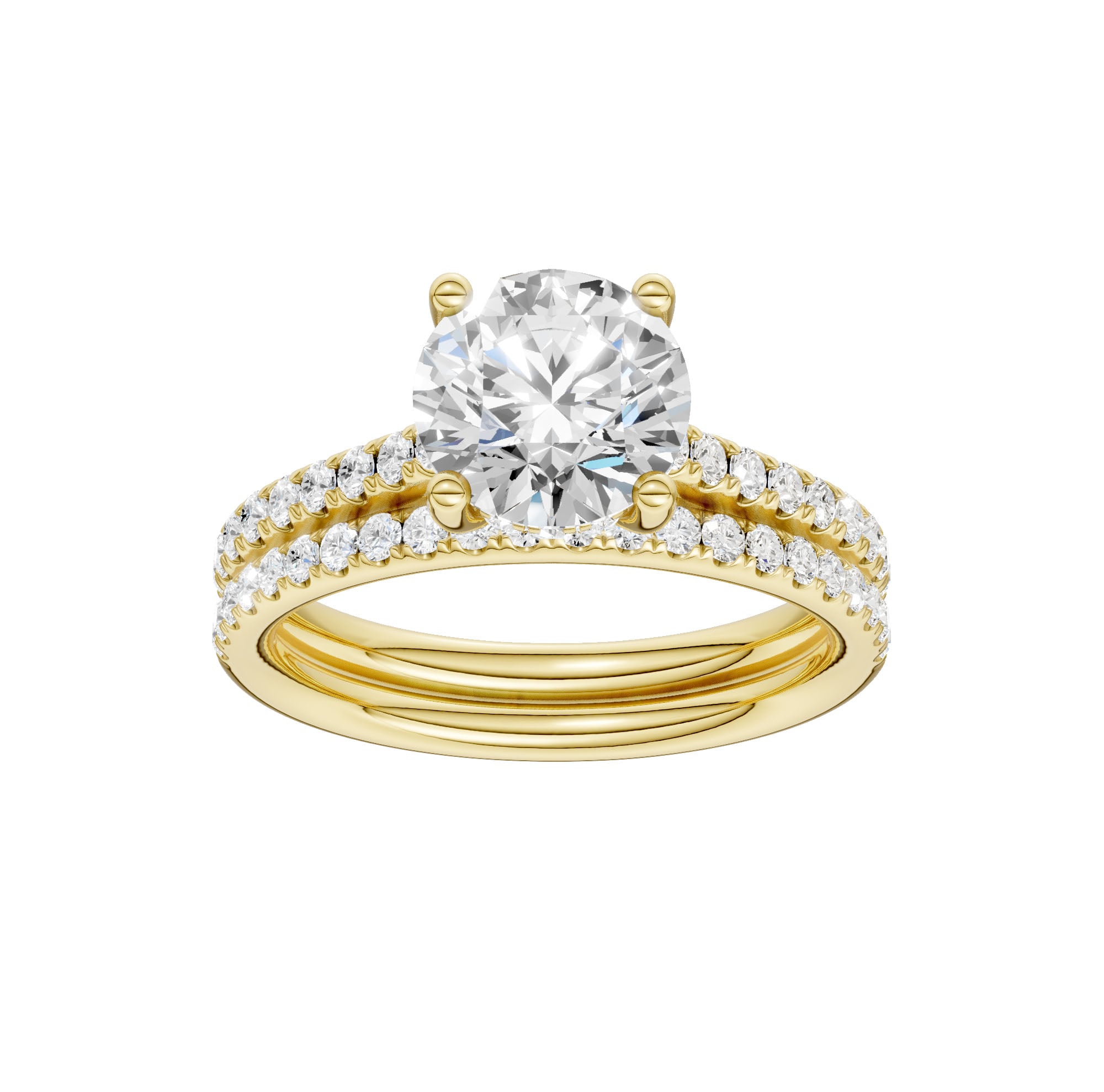 14K 2.50CT Lab Diamond Bridal Ring 65866
