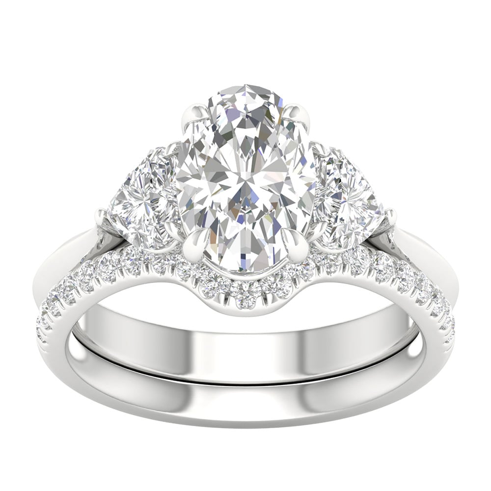14K 3.25CT Certified Lab Grown Diamond Bridal Ring 65879