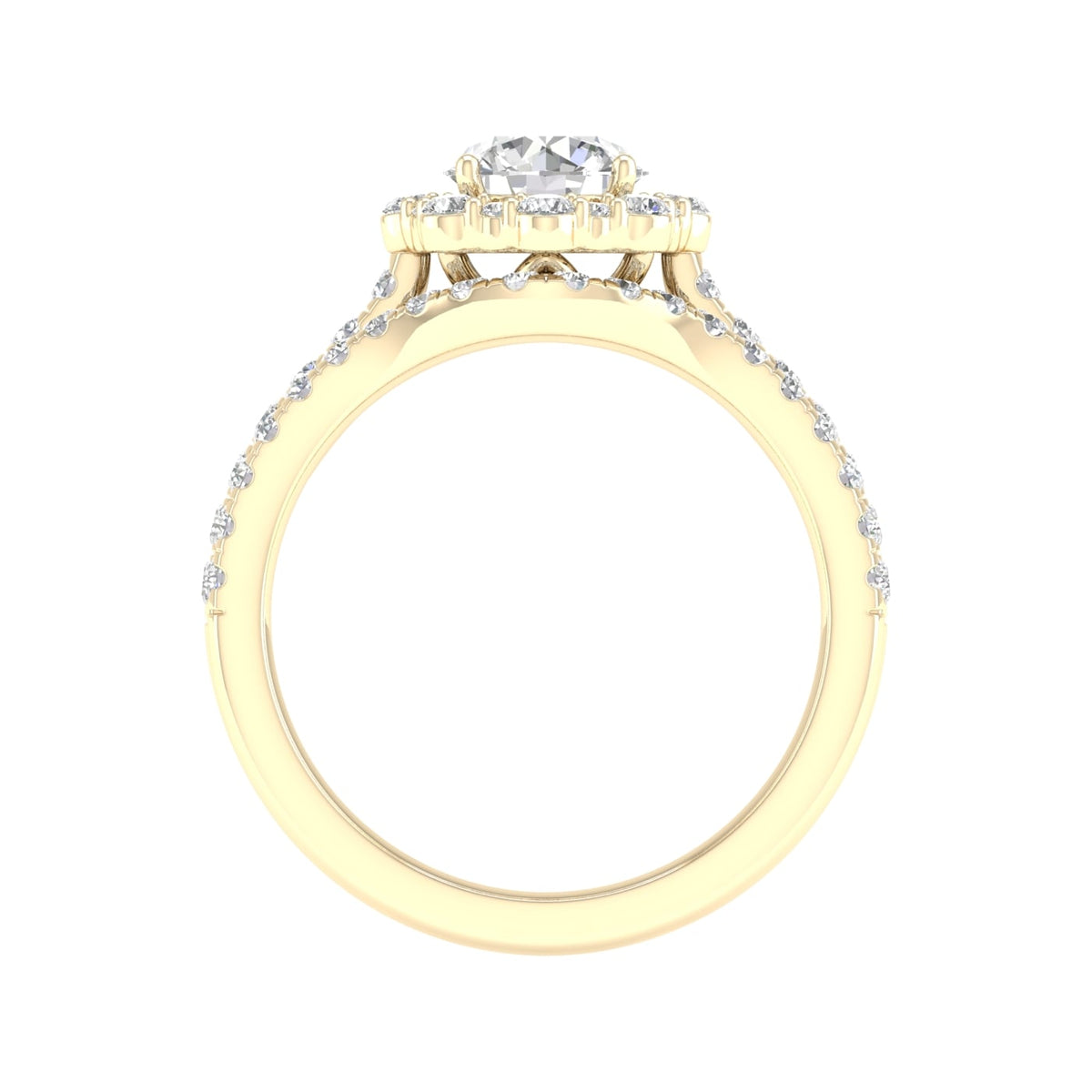14K 1.75 CT Lab Grown Diamond Bridal Ring 65955