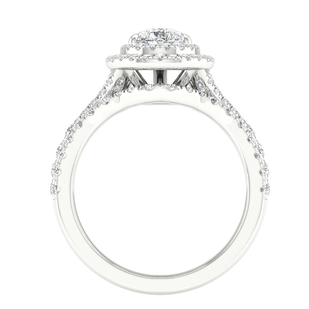 14K 1.75CT Certified Lab Grown Engagement Ring 65978
