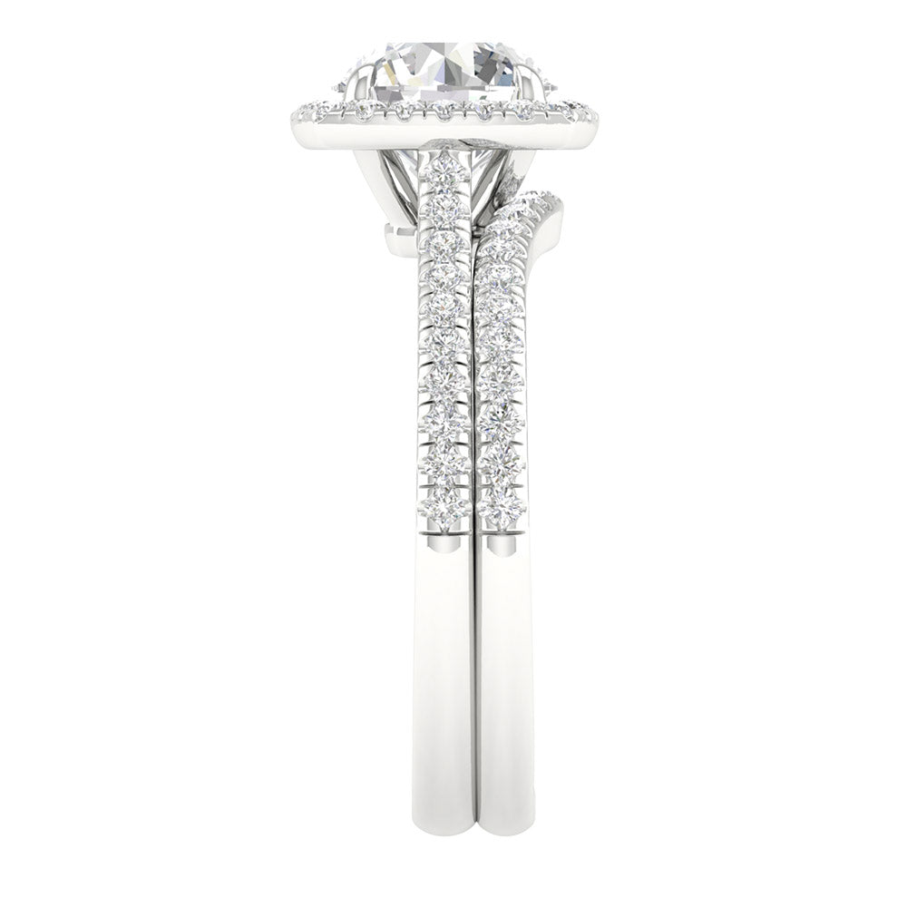 14K 1.95.00CT Certified Lab Grown Bridal Ring 66002
