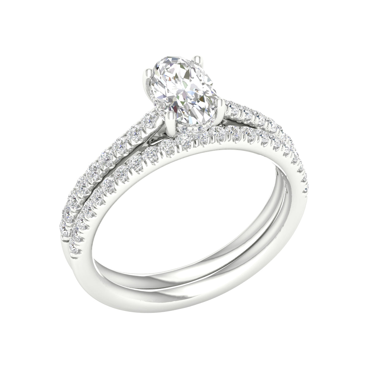 14K 1.50CT Lab Grown Diamond Bridal 66019