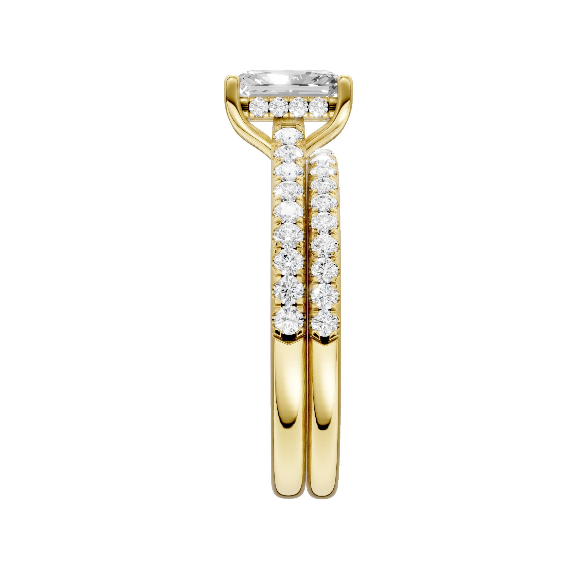 14K 1.50CT Certified Lab Grown Diamond Bridal Set 66022