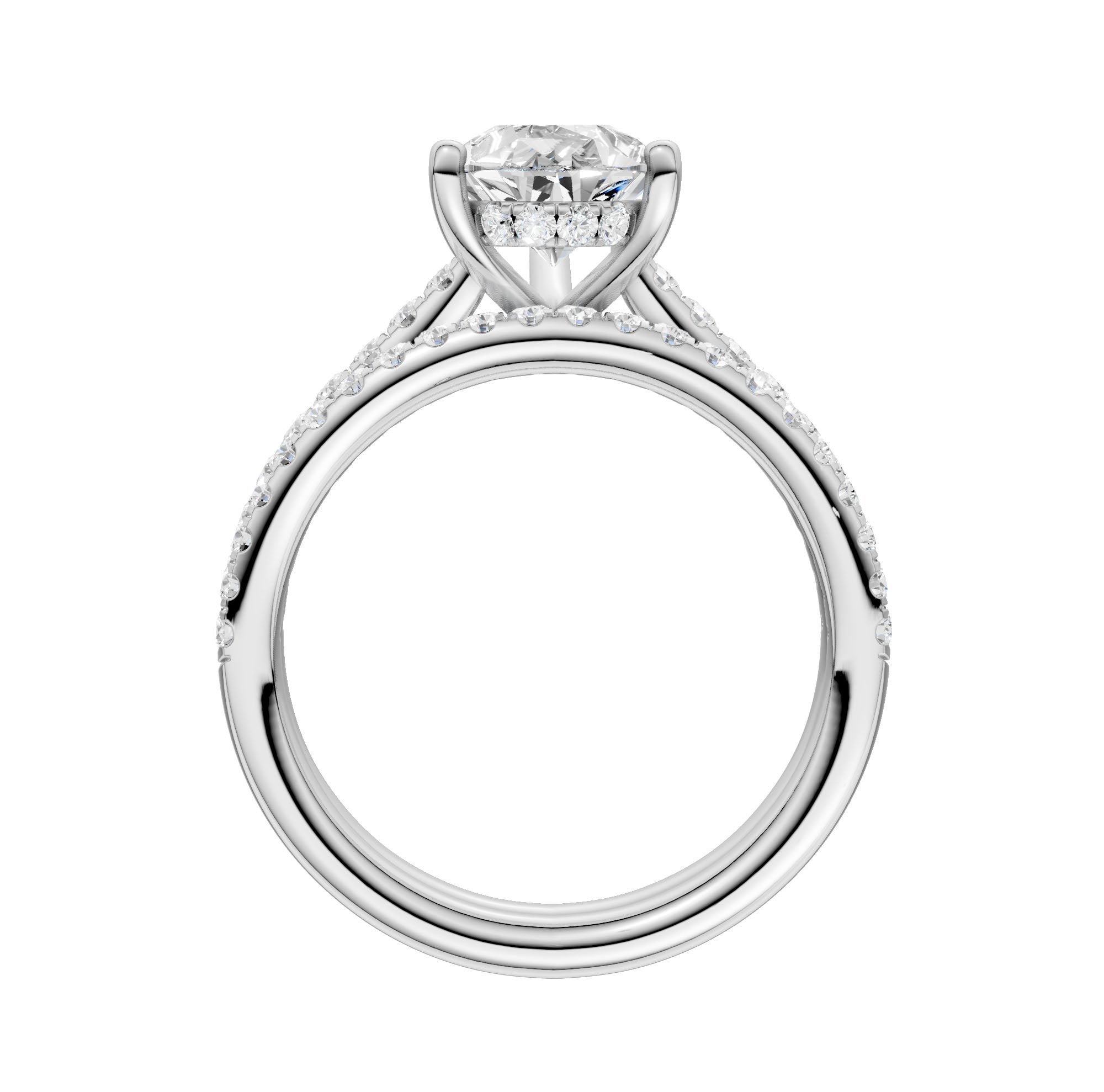 14K 2.50ct Lab Grown Diamond Bridal Set 66023