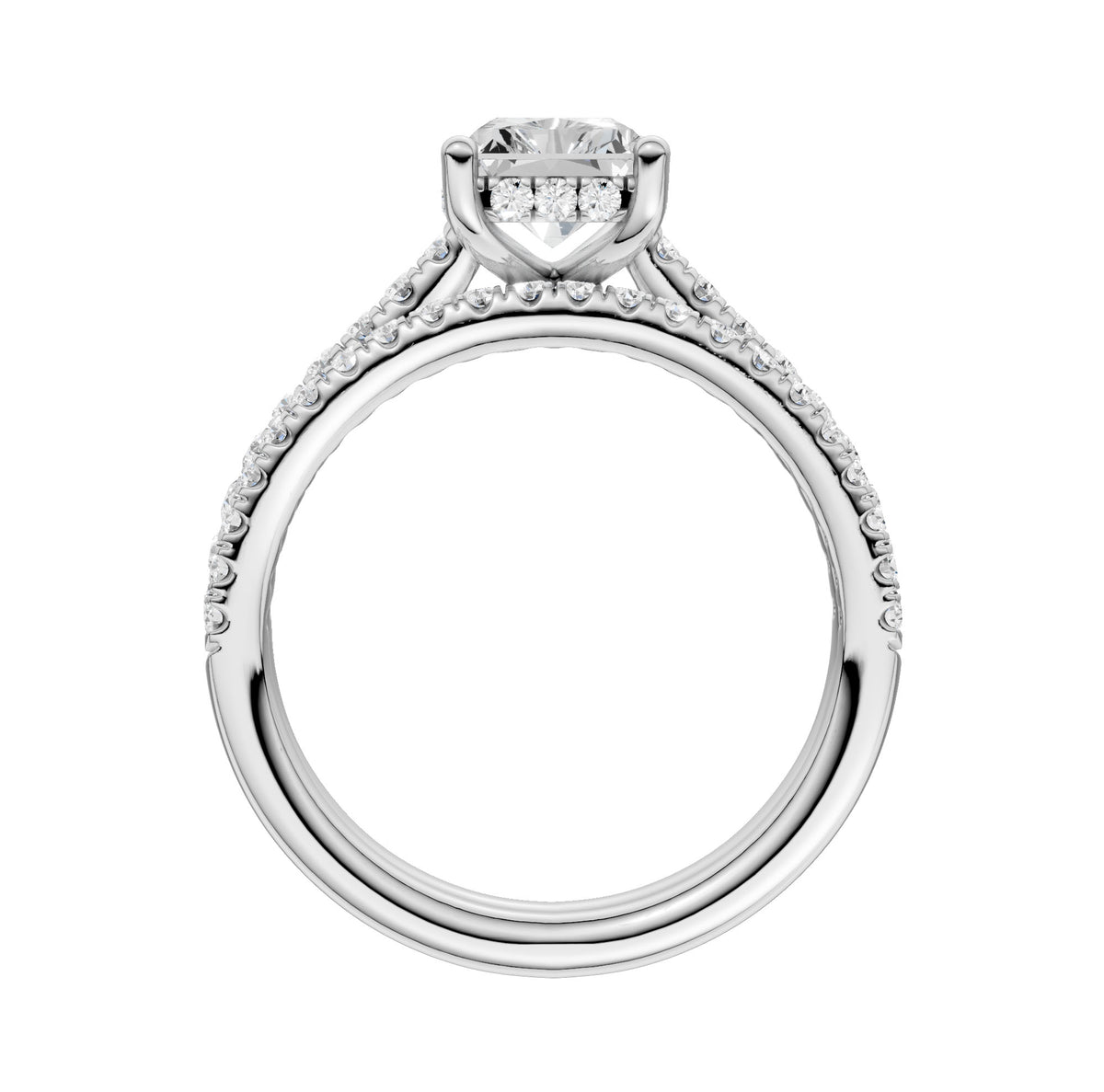 14K 2.50ct Lab Grown Diamond Bridal Set 66025