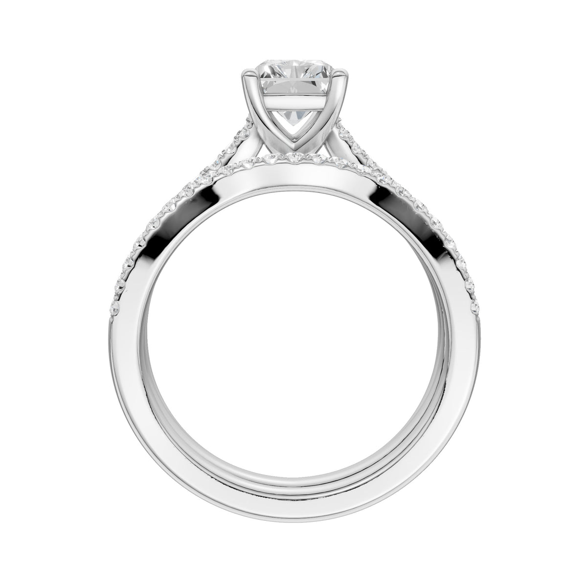 14K 1.40ct Lab Grown Diamond Bridal Set 66033