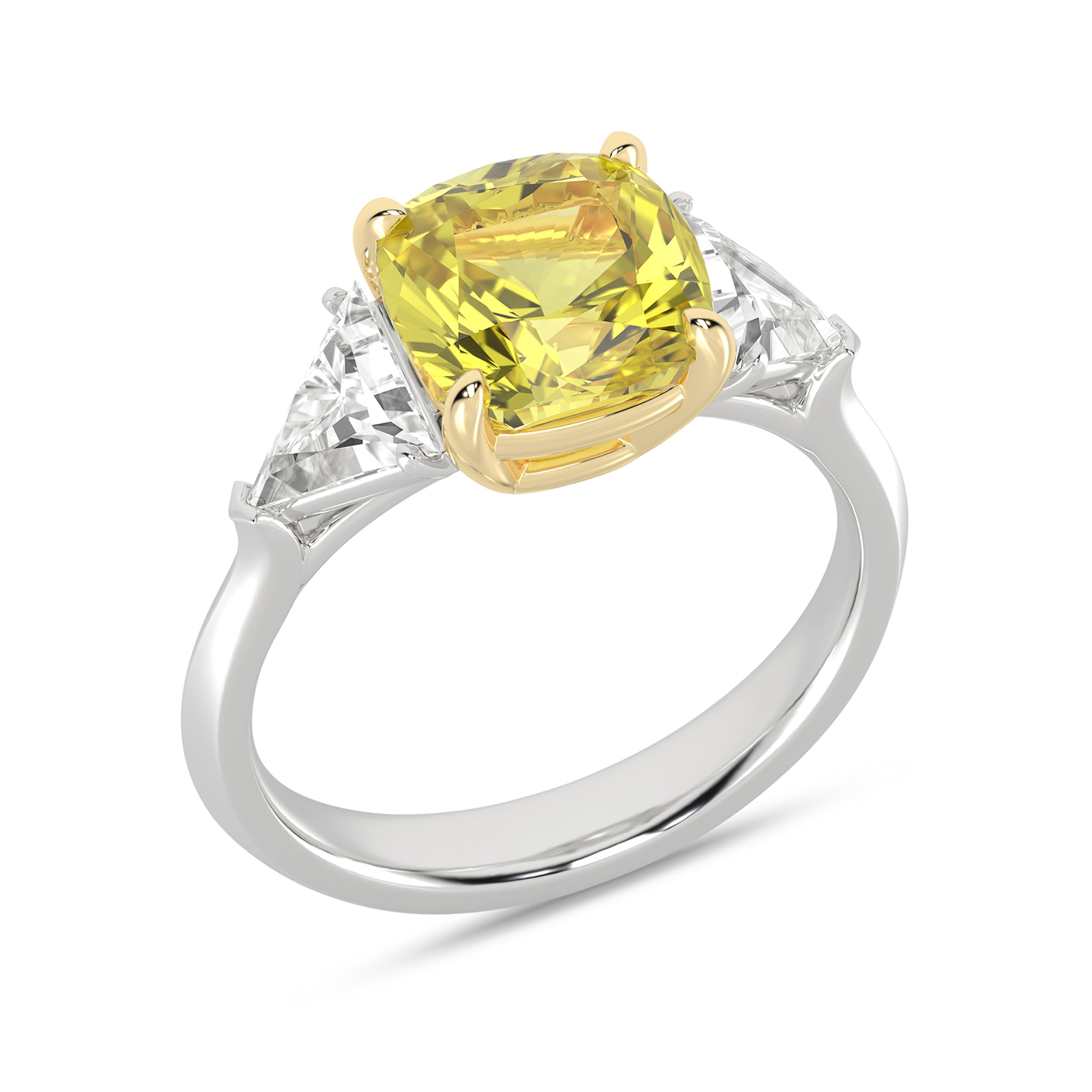 Certified Lab Grown 14K 4.16CT Diamond Engagement Ring 66073