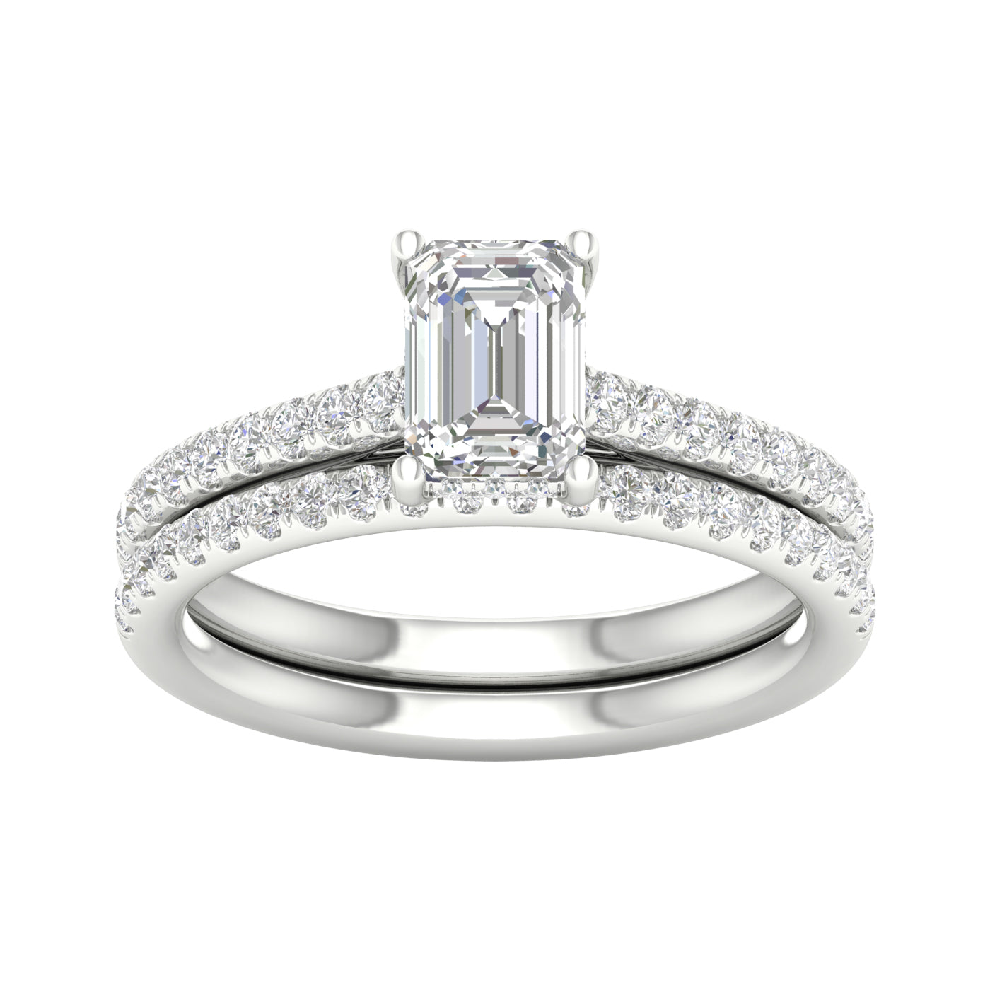 14K 1.50CT Lab Diamond Bridal Ring 66083