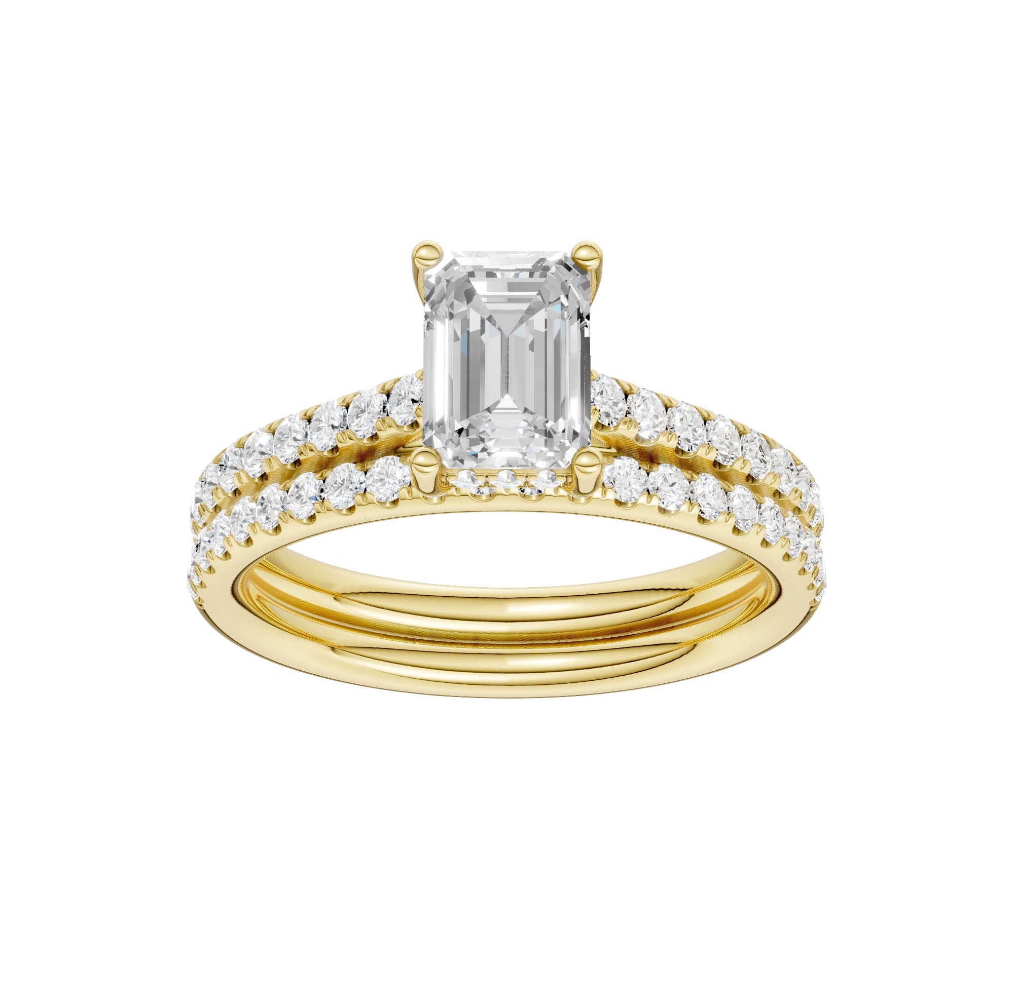 14K 1.50CT Lab Diamond Bridal Ring 66084