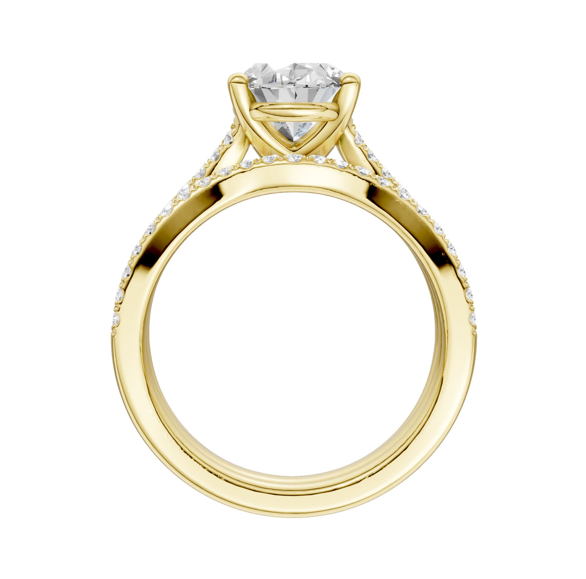 14K 1.40CT Lab Diamond Bridal Set 66135