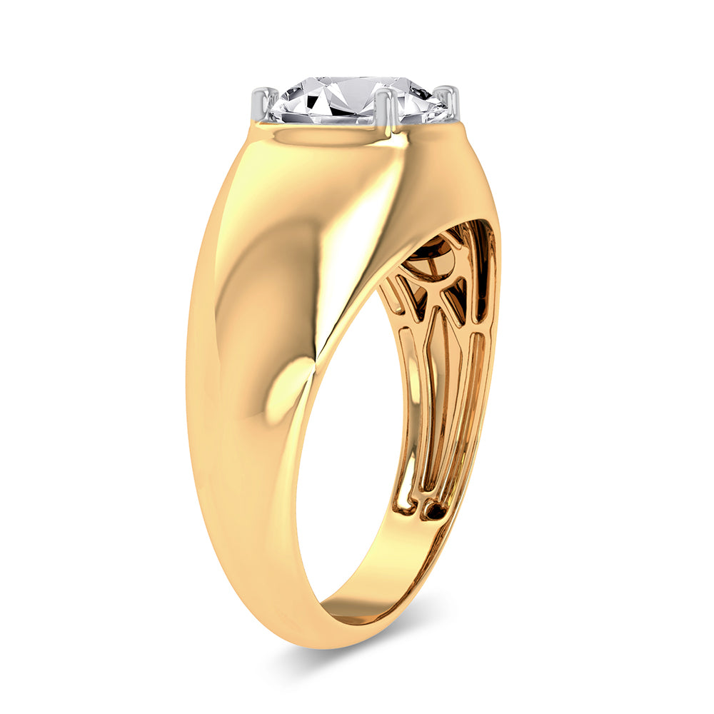 14K 2.00CT Certified Lab Grown Mens Ring 66325