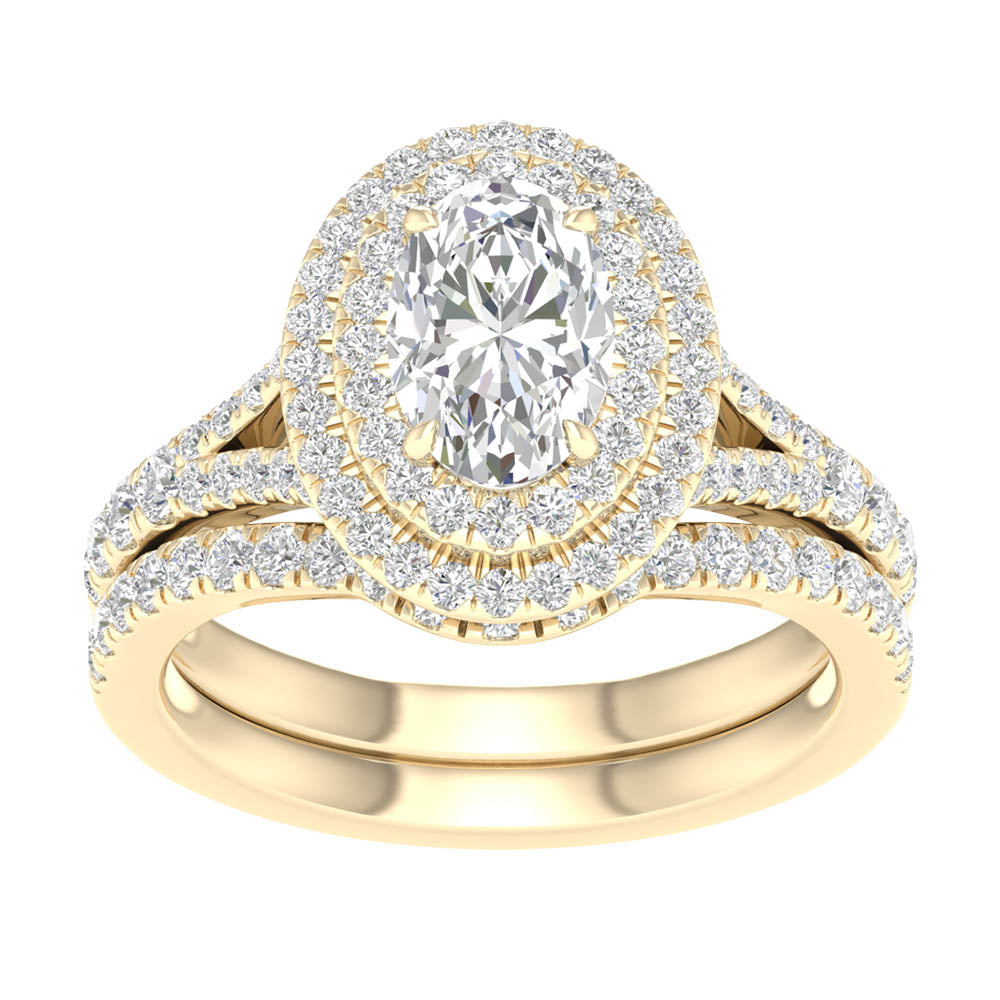 14K 1.75CT Lab Grown Diamond Bridal Ring 66412