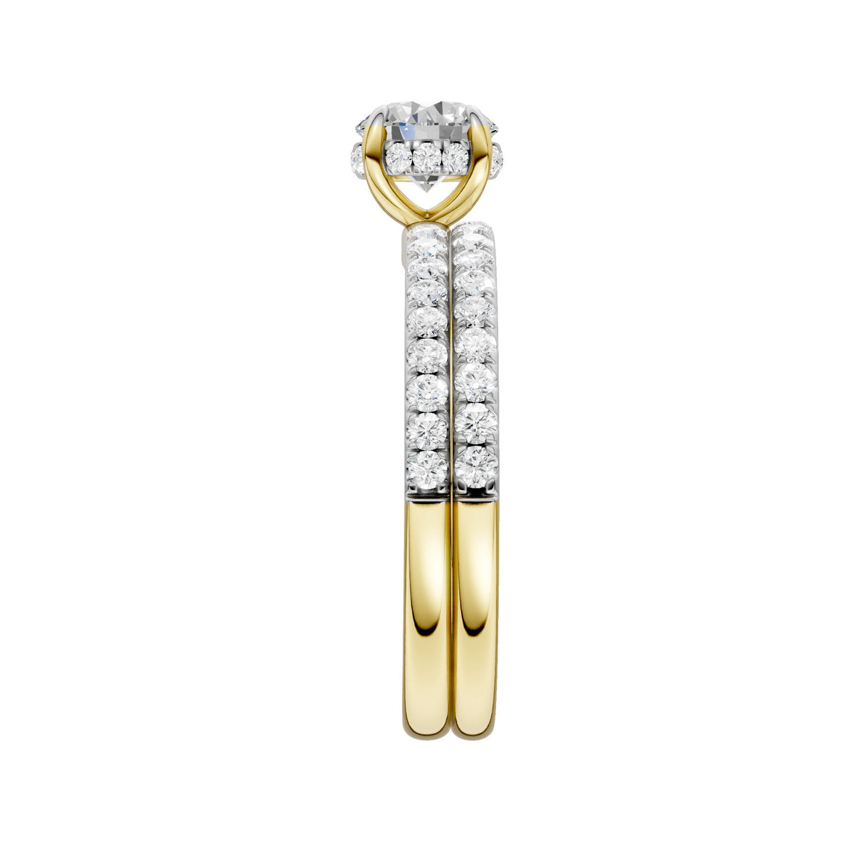 14K 1.50 CT Lab Grown Diamond Bridal Set 66504