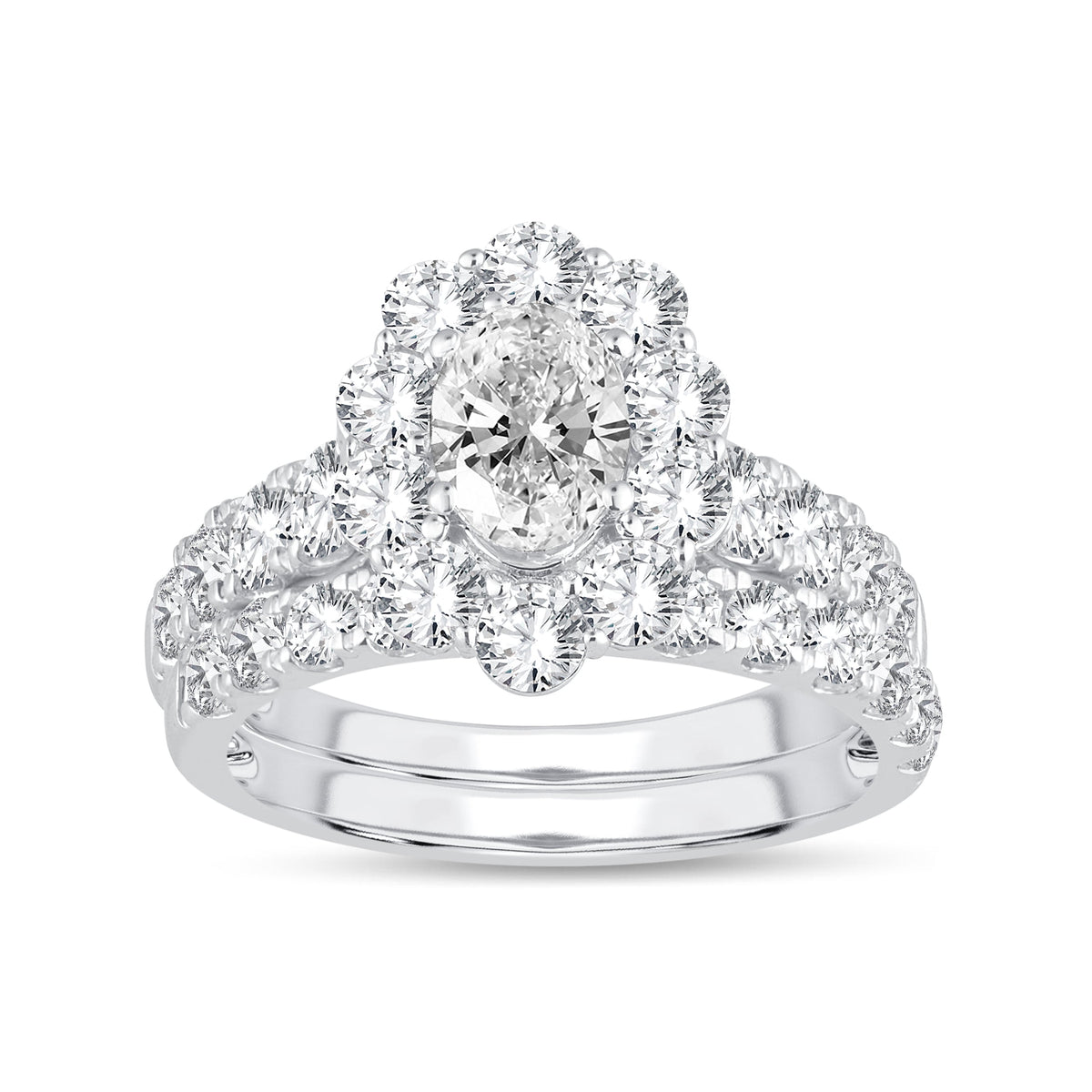 14K 3.00CT Lab Grown Bridal Set 66700