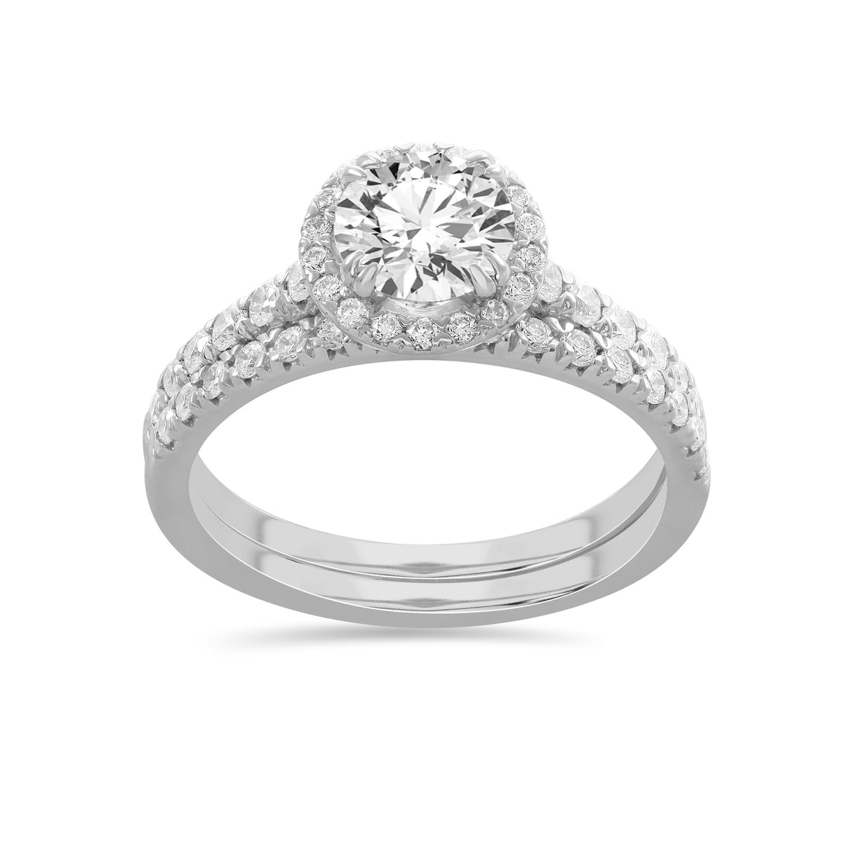 14K 1.75CT Lab Grown Diamond Bridal Set 66712