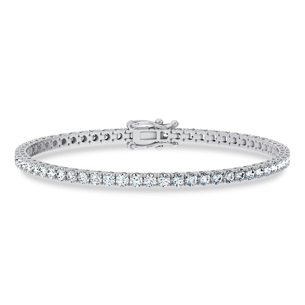 14K 4.98CT Certified Lab Grown Tennis Bracelet 66775