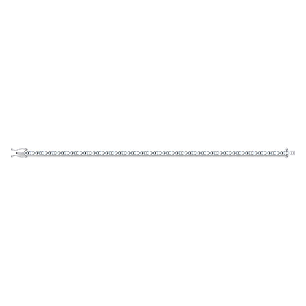 14K 4.98CT Certified Lab Grown Tennis Bracelet 66775