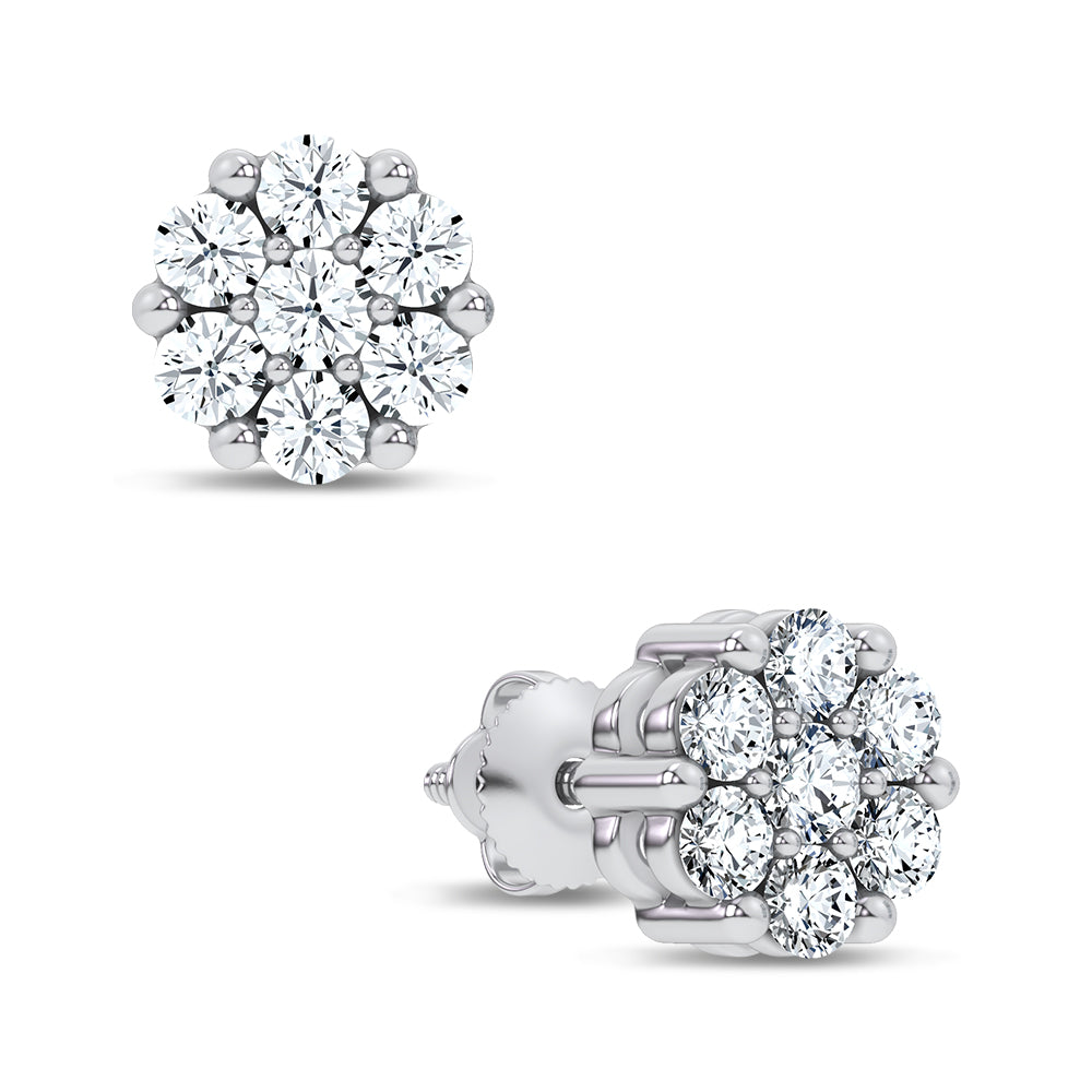 14K 0.69CT Lab Grown DIAMOND EARRING 66983