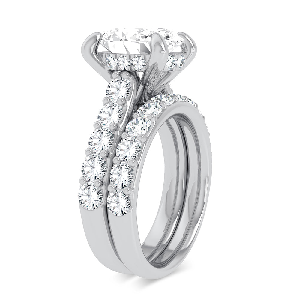 14K 5.00CT Certified Lab Grown Diamond Bridal Ring 67430