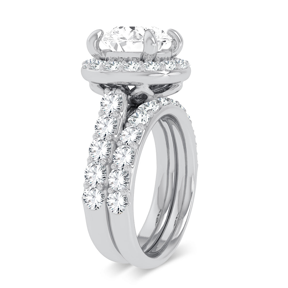 14K 5.00CT Certified Lab Grown Diamond Bridal Ring 67438