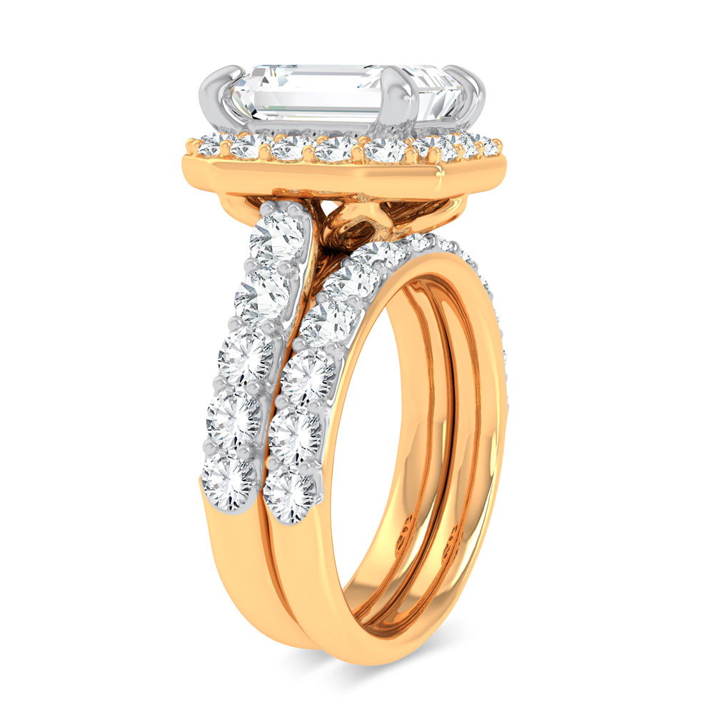 14K 5.00CT Certified Lab Grown Diamond Bridal Ring 67445